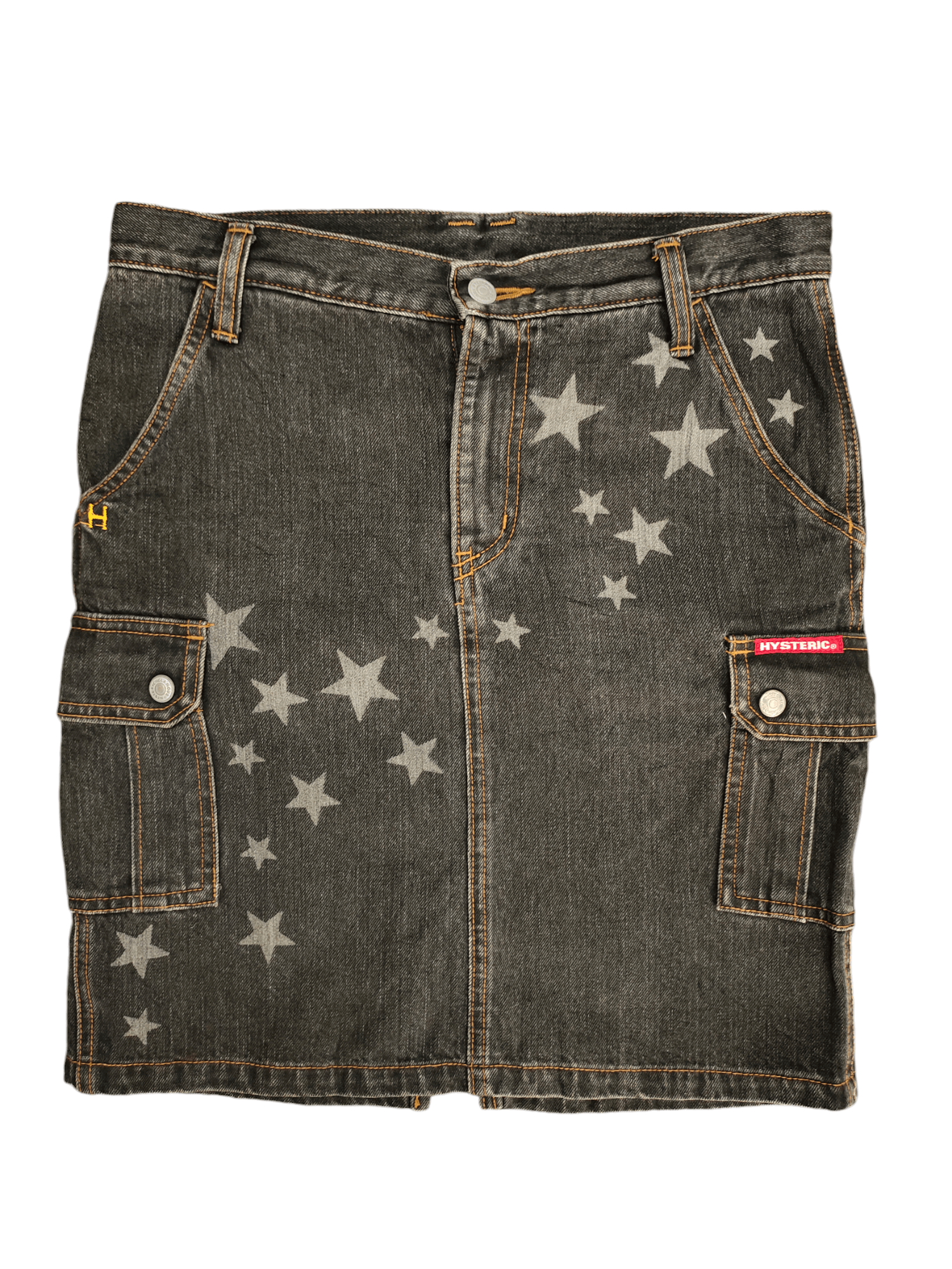 Hysteric Glamour Vintage 90s Hysteric Glamour Stars Cargo Denim Skirt Size 31" - 1 Thumbnail
