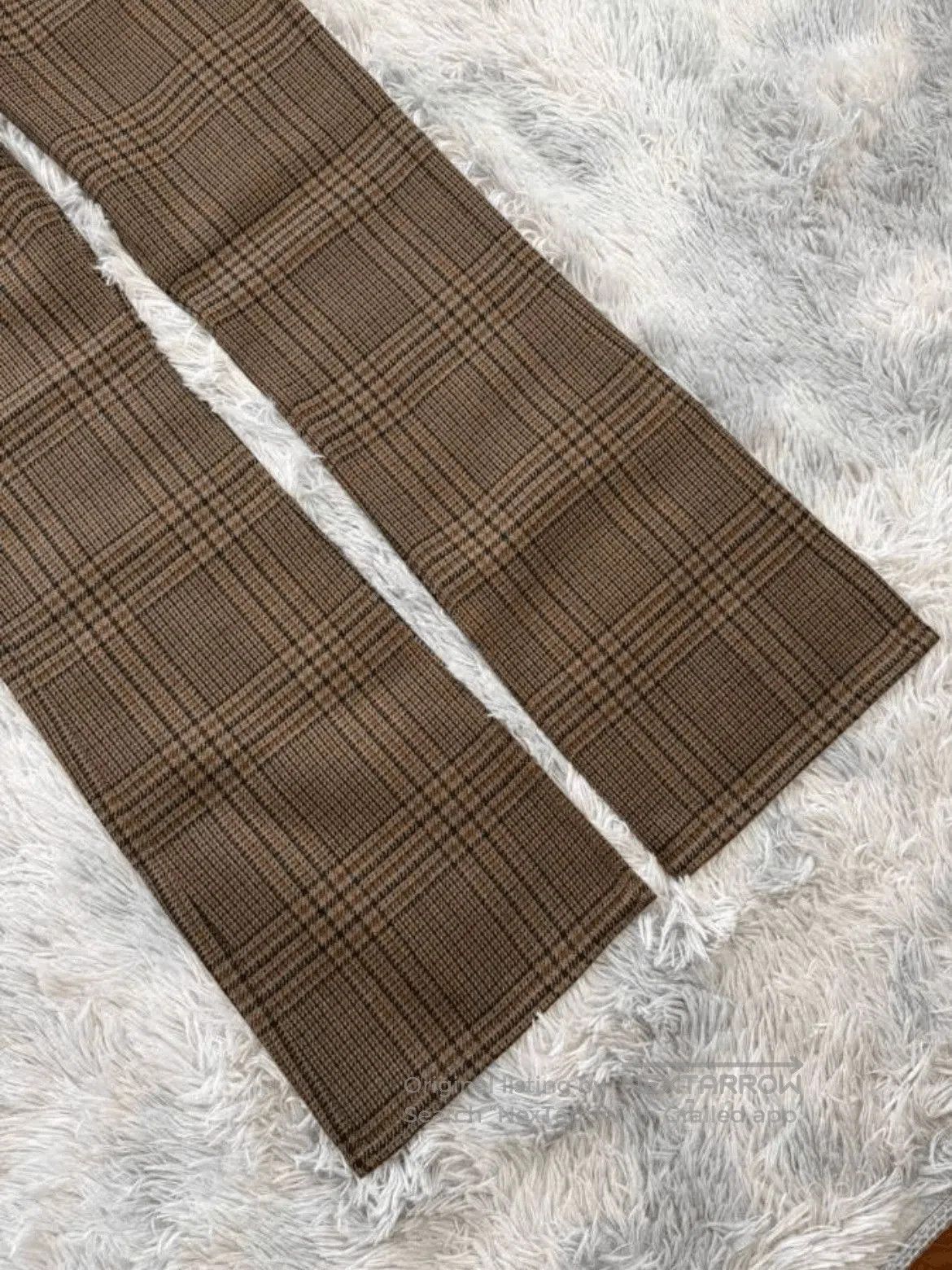 Celine Celine 23AW Plaid Bell Bottom Trousers. Size US 30 / EU 46 - 4 Thumbnail