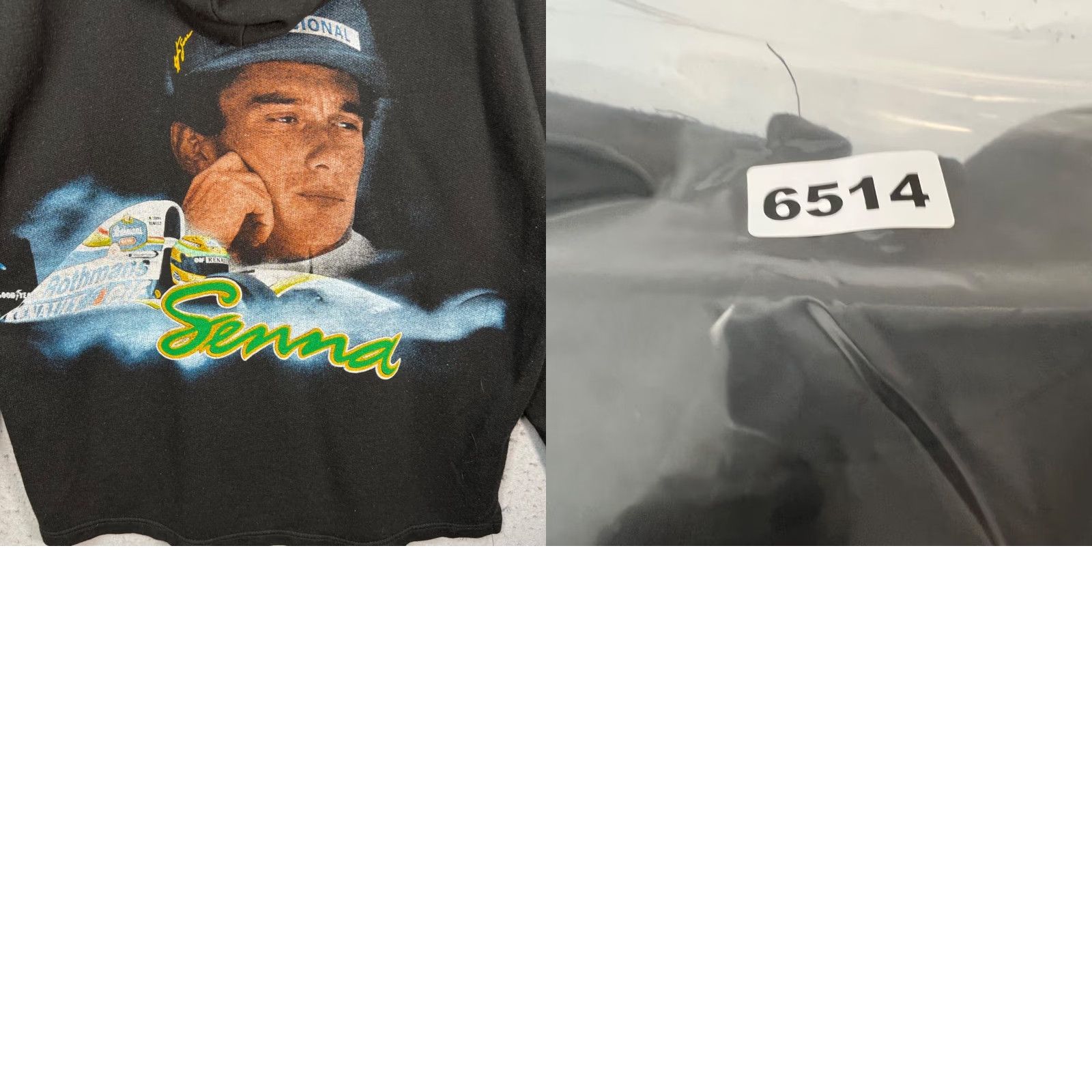 Vintage VINTAGE Ayrton Senna Formula 1 Racing Black Hoodie Sweatshirt M Mens 90s Graphic Hooded Pullover Size US M / EU 48-50 / 2 - 8 Thumbnail