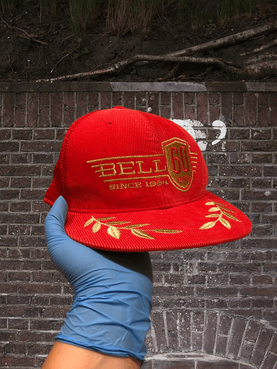 Vintage Vintage Hats big logo Y2K red Cap BELL HELMETS (RARE) Size ONE SIZE - 1 Thumbnail