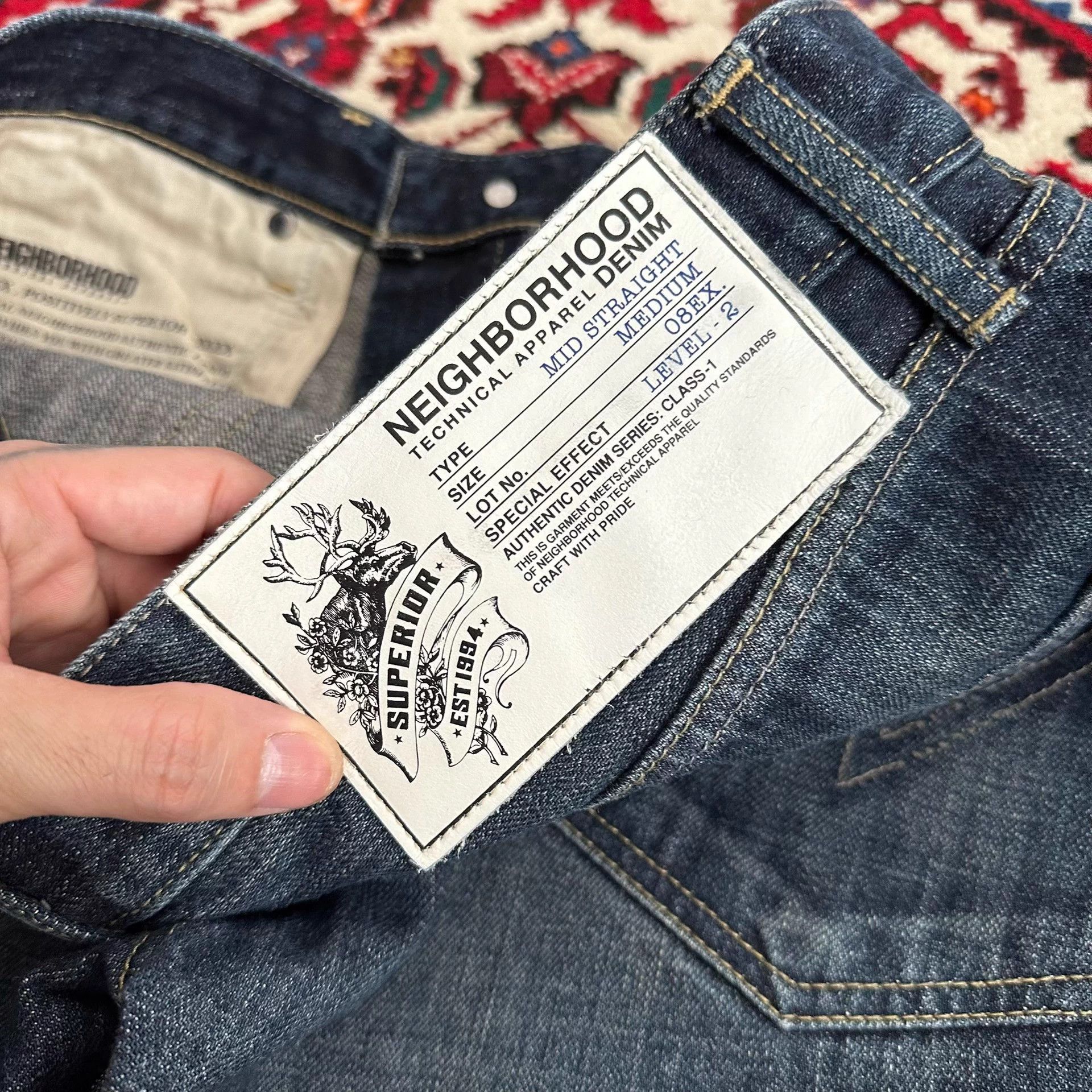 Neighborhood Neighborhood 08ex Smoke Dyed Denim Mid M Size US 33 - 5 Thumbnail