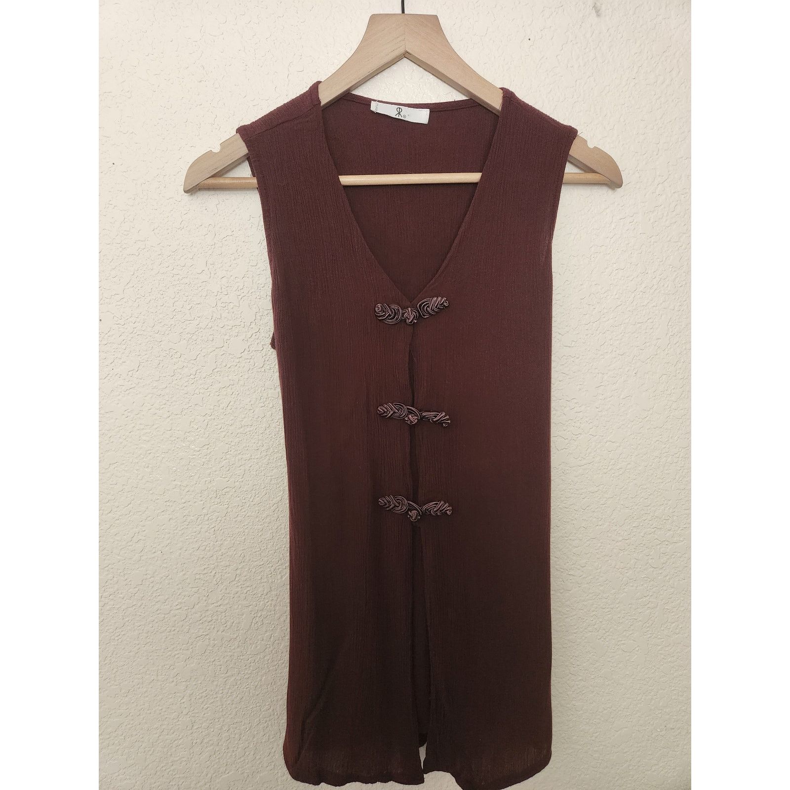 & Other Stories Vintage Rampage Womens Plum Low Cut Blouse-S/M Size S / US 4 / IT 40 - 1 Thumbnail