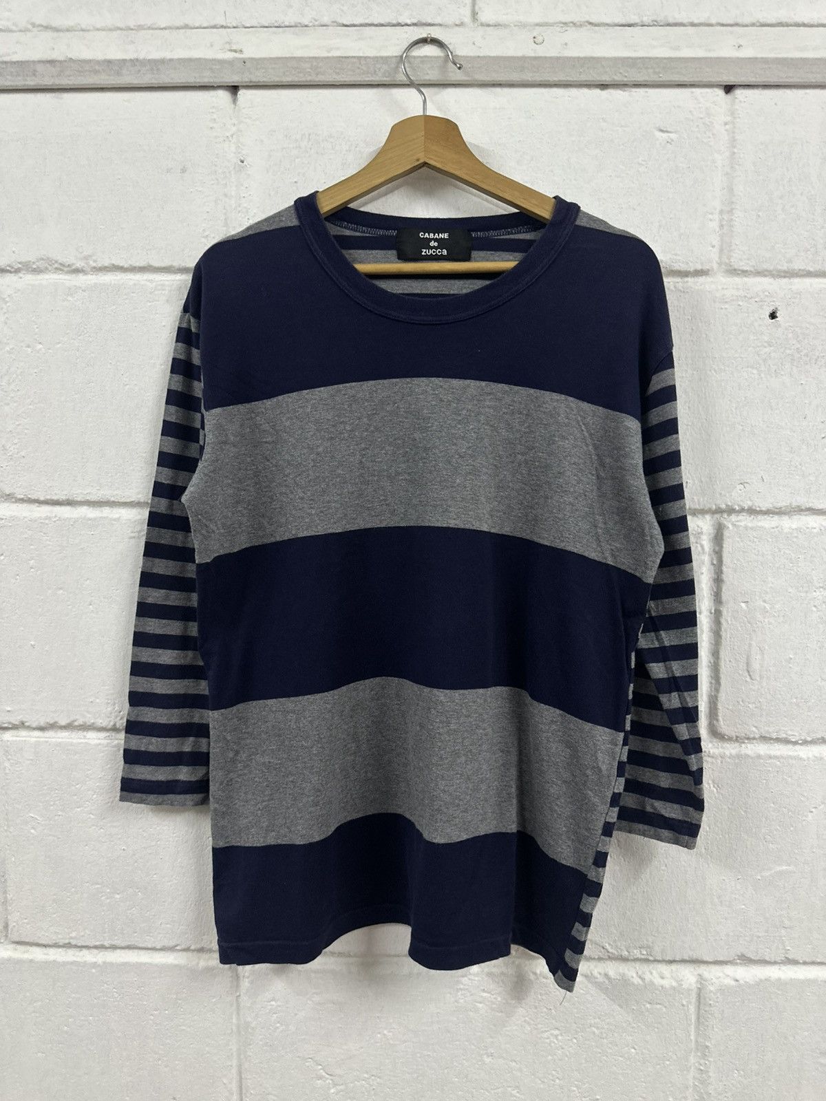 CABANE de ZUCCa CABANE de ZUCCa Stripe Half Sleeve Shirt Size US M / EU 48-50 / 2 - 8 Thumbnail