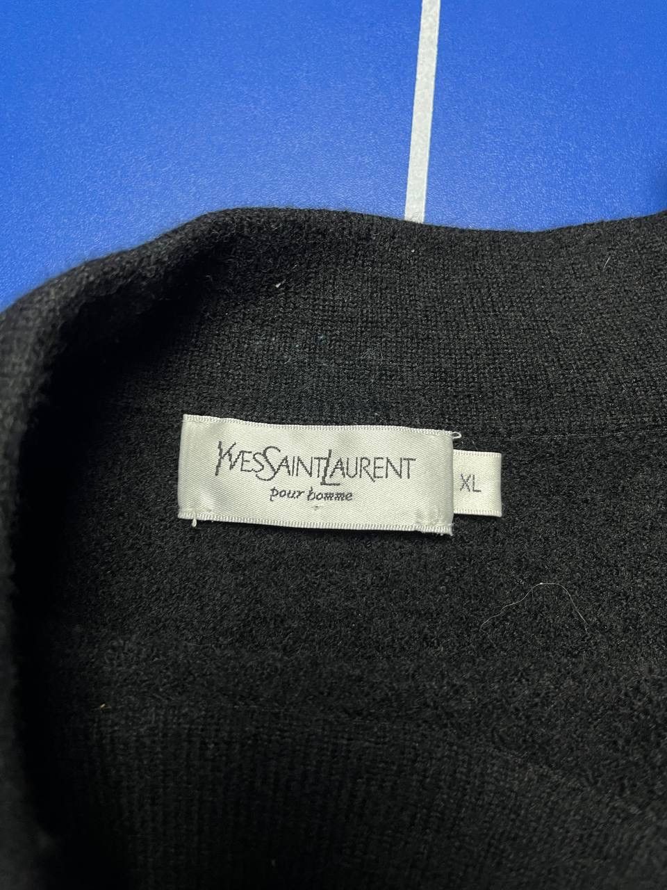 Yves Saint Laurent Vintage Yves Saint Laurent Wool Sweater Blue Striped Size US S / EU 44-46 / 1 - 4 Thumbnail