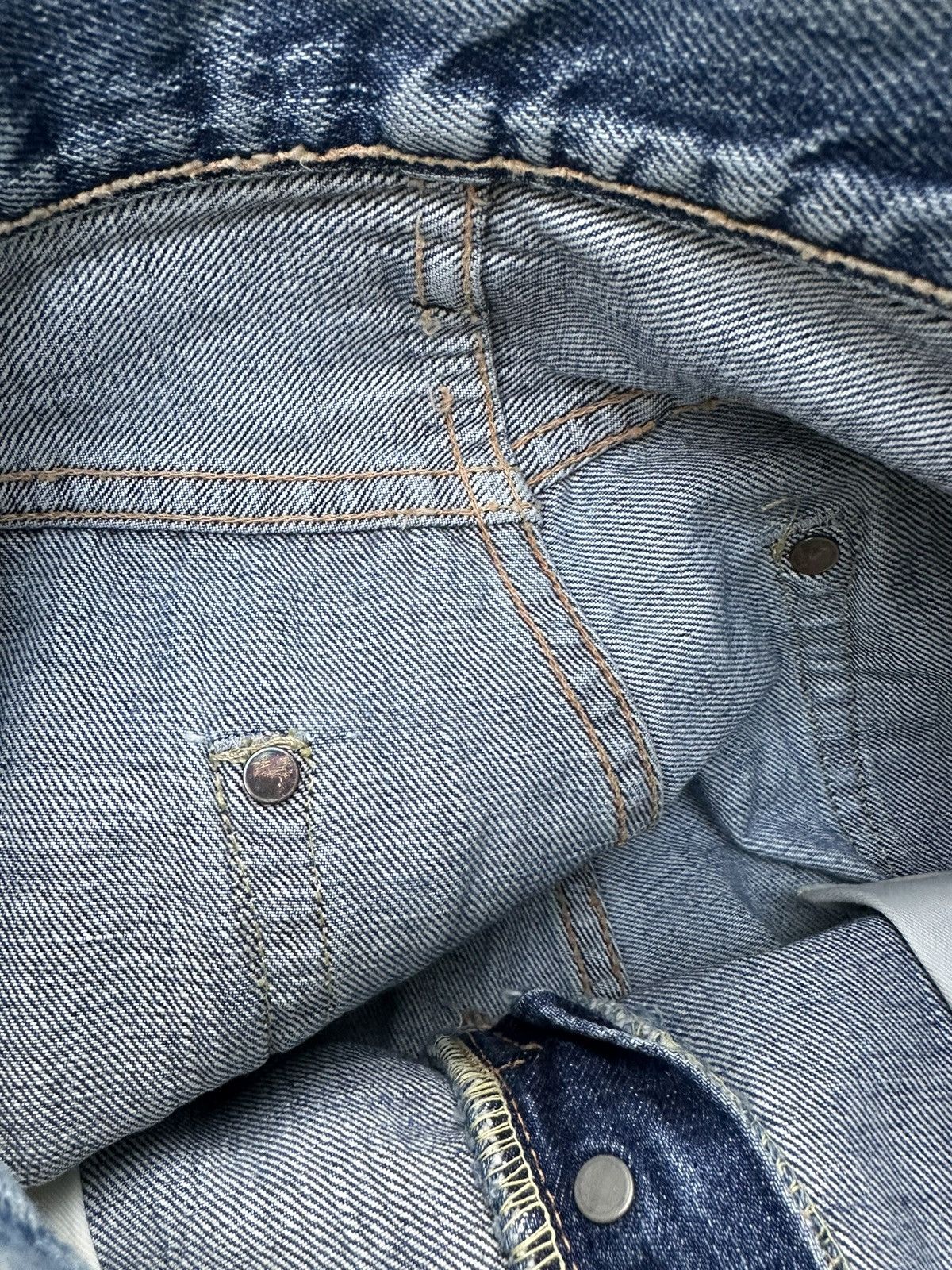 Hysteric Glamour 80s Vintage Fortune & Co Hidden Rivet Washed Denim W28 D11 Size US 28 / EU 44 - 12 Thumbnail