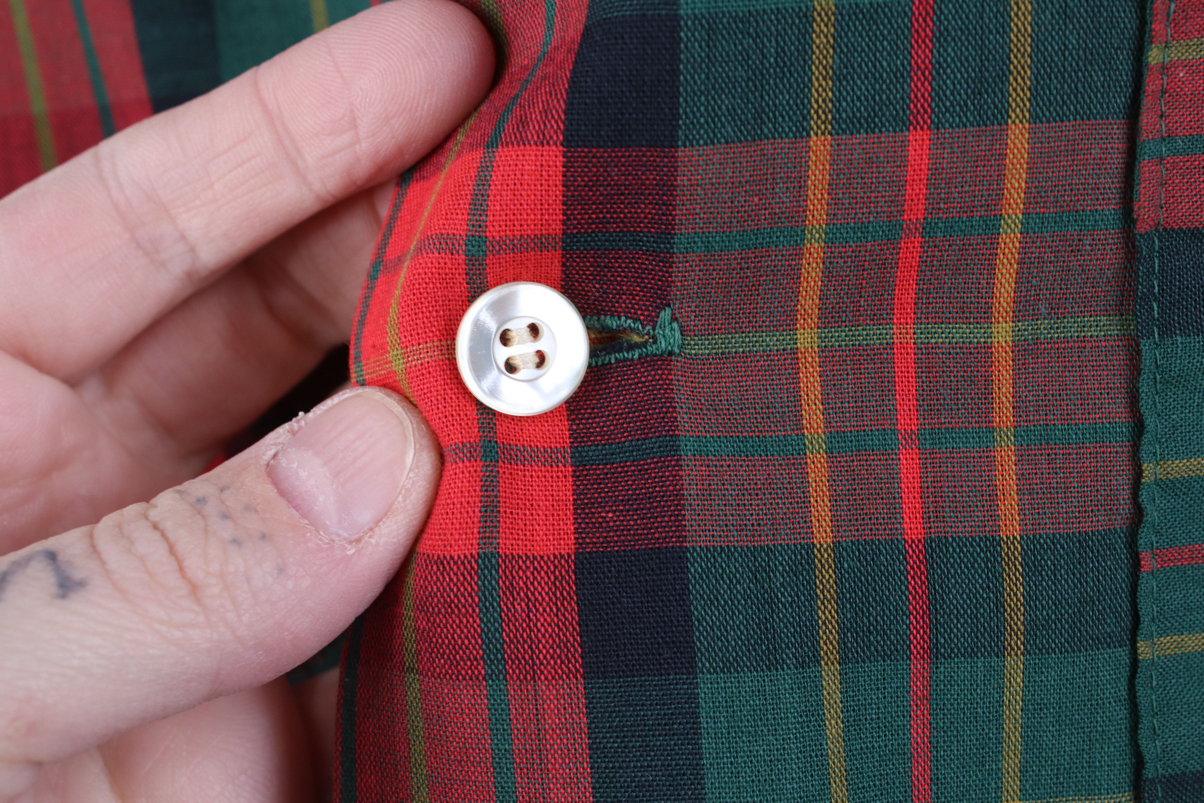 Vintage Vintage 50s Rockabilly Short Sleeve Button Shirt Plaid USA Size US M / EU 48-50 / 2 - 6 Thumbnail