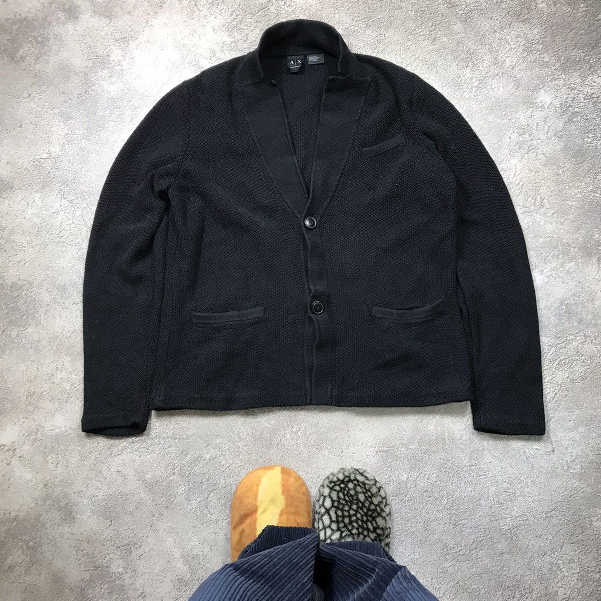 Vintage Vintage Armani Exchange Chore Jacket Navy Workwear 90s XL Size US XL / EU 56 / 4 - 1 Thumbnail