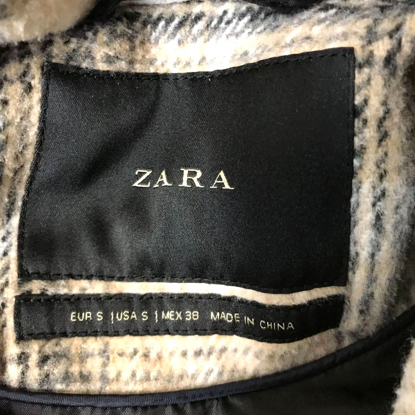 Zara ZARA WOMENS SMALL SHIRT JACKET SHACKET FLANEL BUTTON UP CROP PLAID Size S / US 4 / IT 40 - 7 Thumbnail