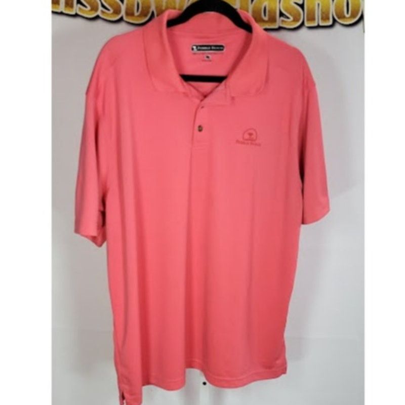 Lone Cypress By Pebble Beach Pebble Beach Mens Pink Polo Shirt DryLuxe Golf Wear Size XL Size US XL / EU 56 / 4 - 1 Thumbnail