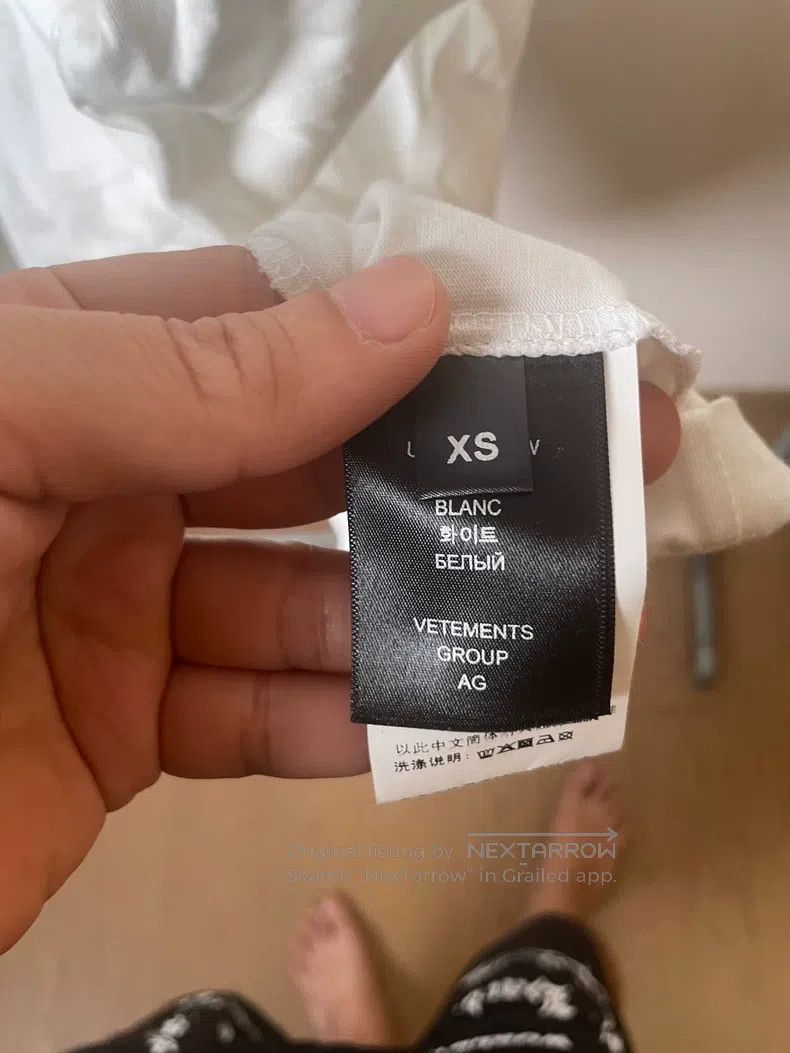 Vetements Vetements Branded Printed T-Shirt XS Size Size US XS / EU 42 / 0 - 4 Thumbnail