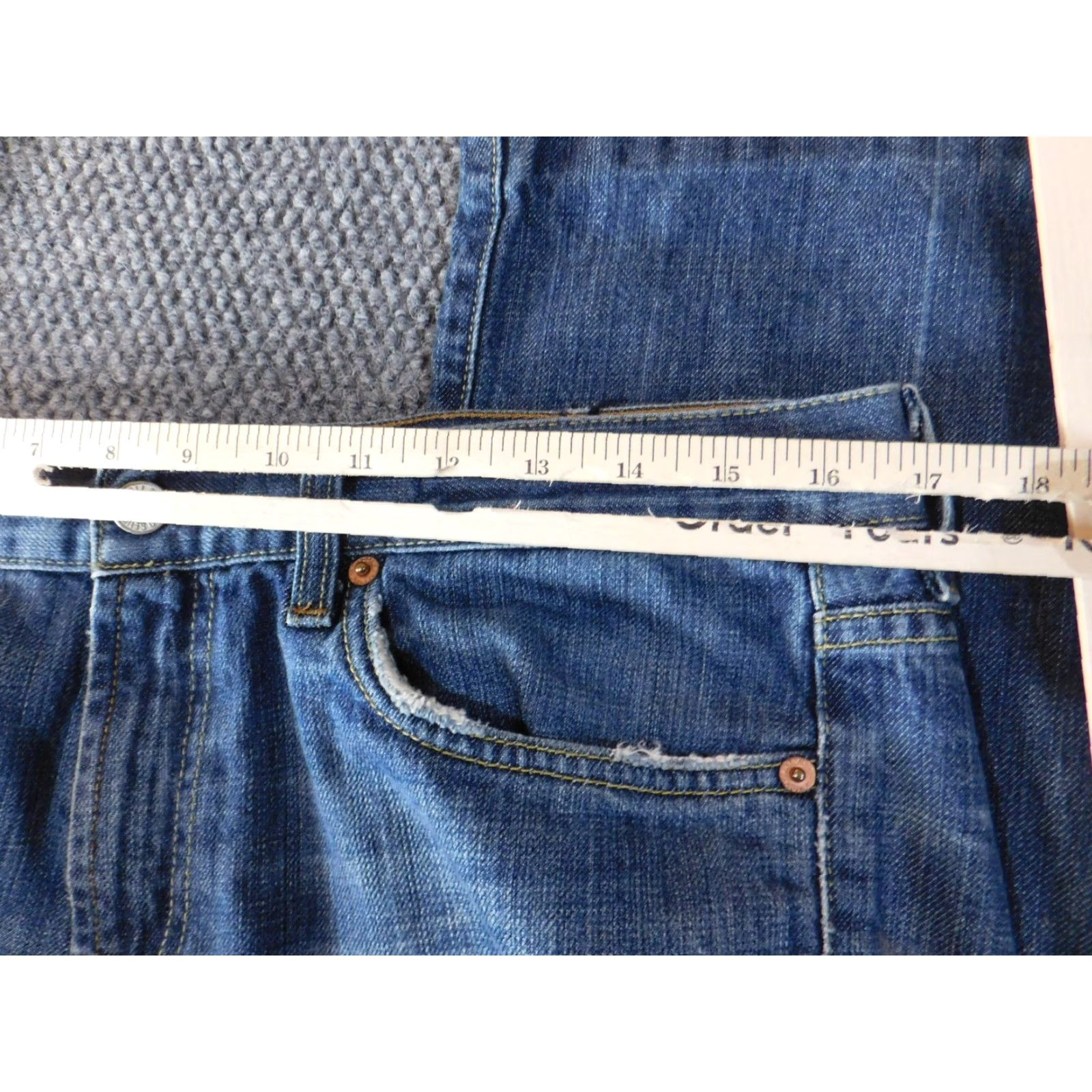 7 For All Mankind 7 For All Mankind Jeans Mens 33x28 Blue Denim Straight Regular Vintage? No (Note: Vintage: No) Size US 33 - 5 Thumbnail