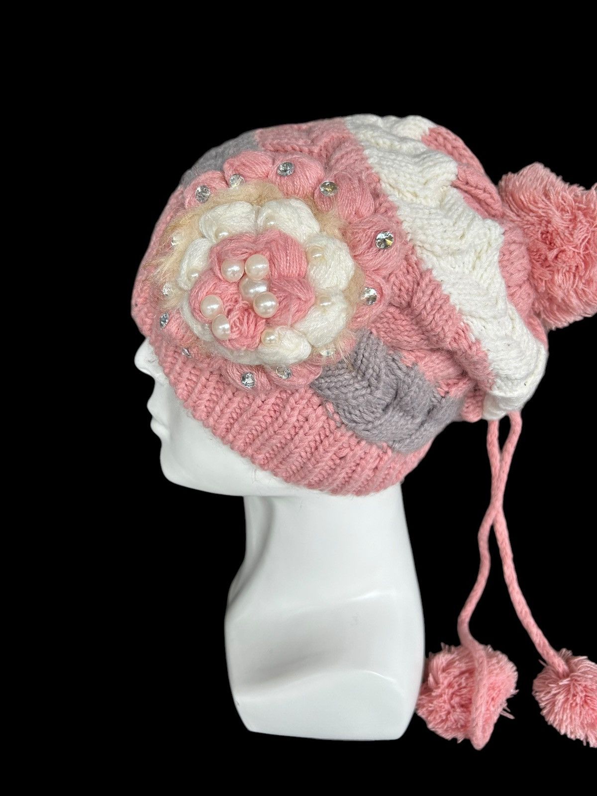 Japanese Brand × Kapital × Vintage Crochet Knitted Hanmade Rare Design Beanie Hats Size ONE SIZE - 3 Thumbnail