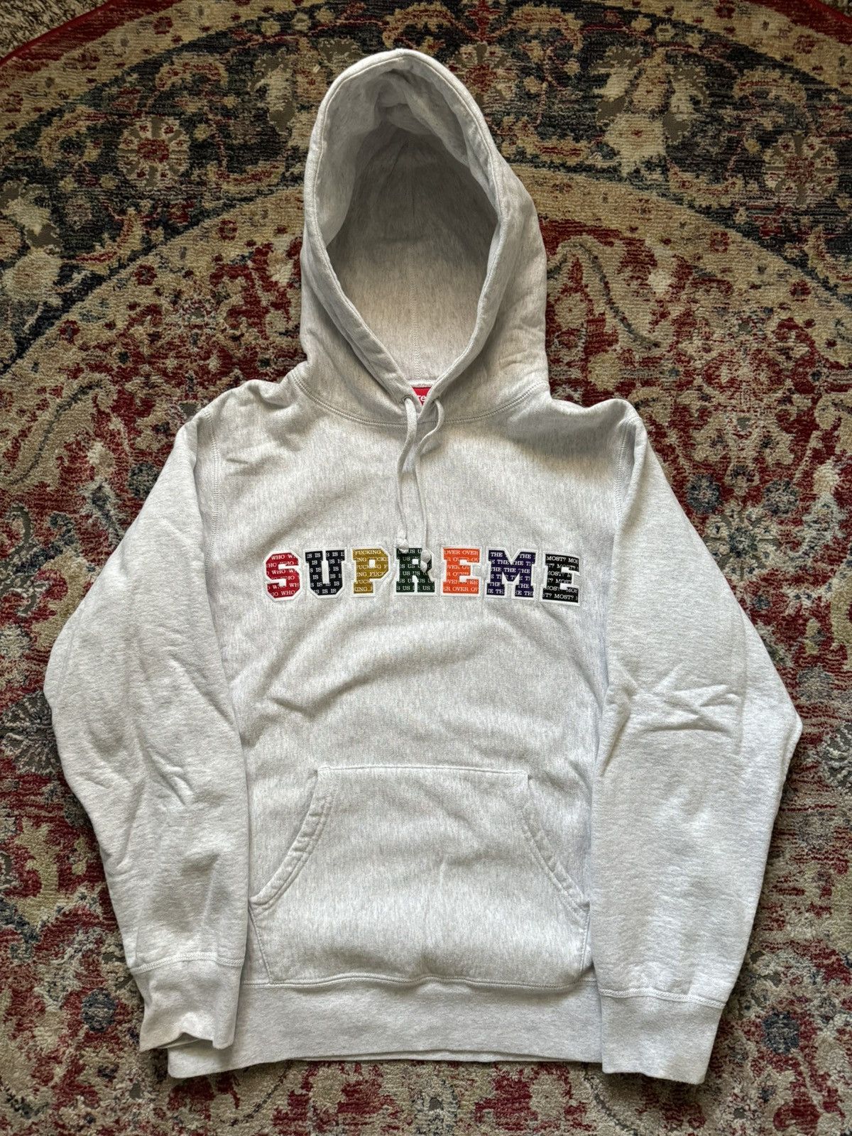 image of Supreme The Most Hoodie - M in Grey, Men's (Size Medium)