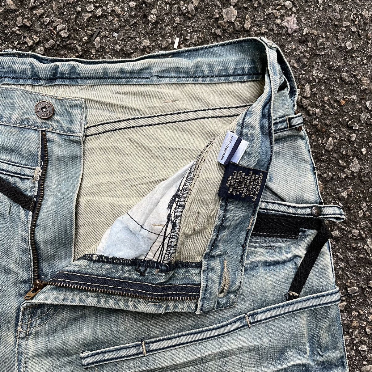 Marithe + Francois Girbaud Vintage Y2K Jeans MFG Distressed Washed Blue Loose Fit Denim Size US 36 / EU 52 - 7 Thumbnail