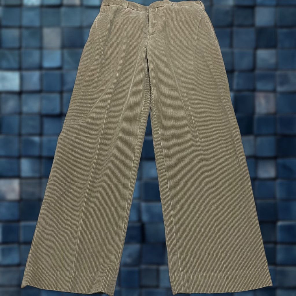 Vintage L.L. Bean Mens Pants 34 Solid Brown Corduroy Inseam 31" High Rise Straight Leg Pants Regular Rise Size US 32 / EU 48 - 1 Thumbnail