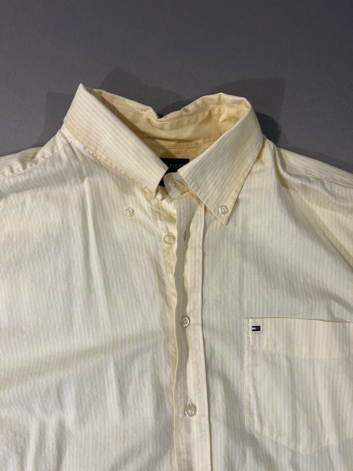 Tommy Hilfiger × Vintage Vintage pastel Tommy Hilfiger button up Size US L / EU 52-54 / 3 - 4 Thumbnail