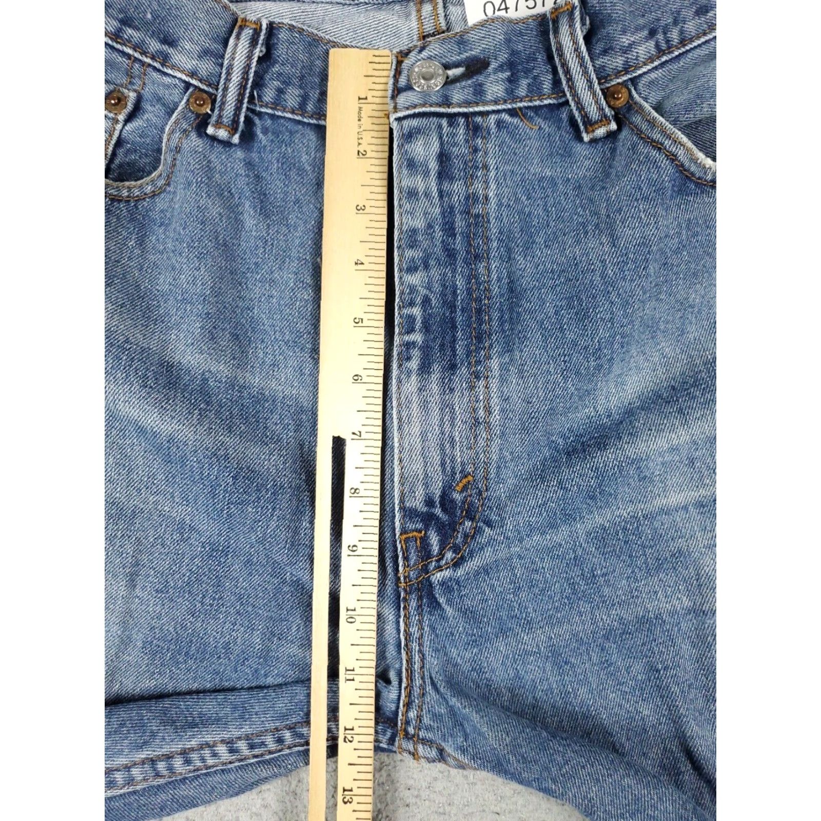 Levi's Levis Mens 505 Straight Leg Jeans 38x29 Extra Large Blue Denim Pants Size US 38 / EU 54 - 3 Thumbnail
