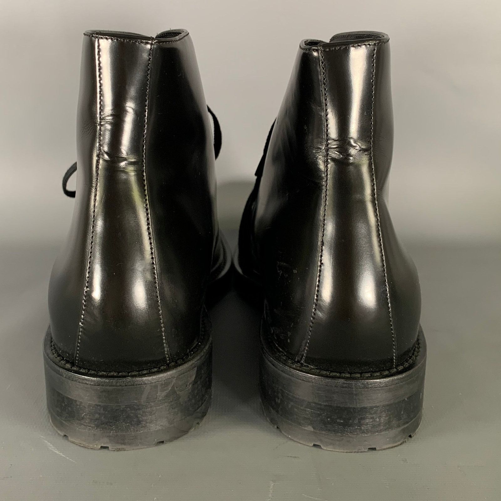 Saint Laurent Paris SAINT LAURENT Size 8 Black Leather Lace Up Boots Size US 8 / EU 41 - 3 Thumbnail
