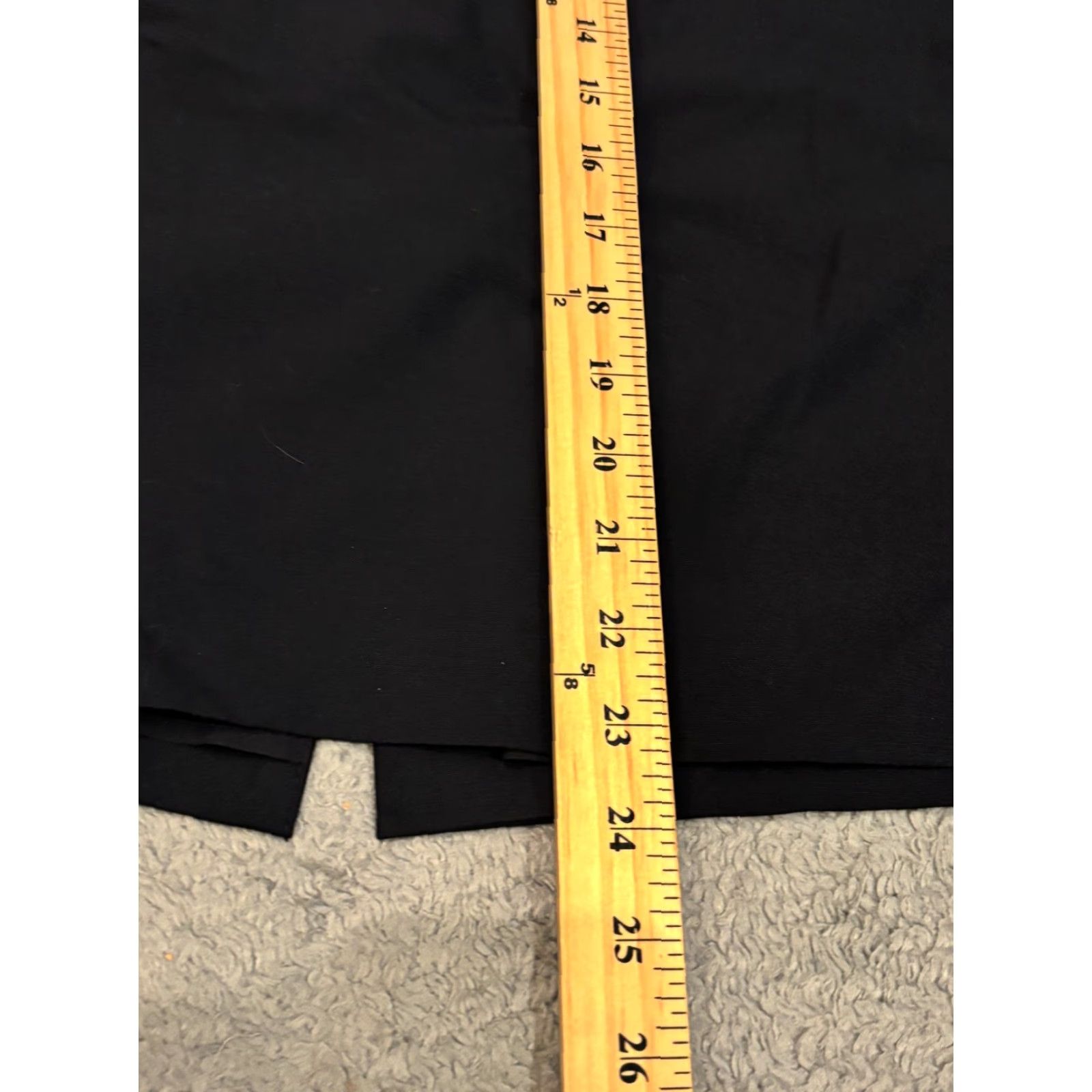 Ann Taylor VINTAGE? No. Ann Taylor Pencil Skirt Womens 14 Navy Blue Short Modest Career Office Casual Size 36" / US 14 / IT 50 - 4 Thumbnail