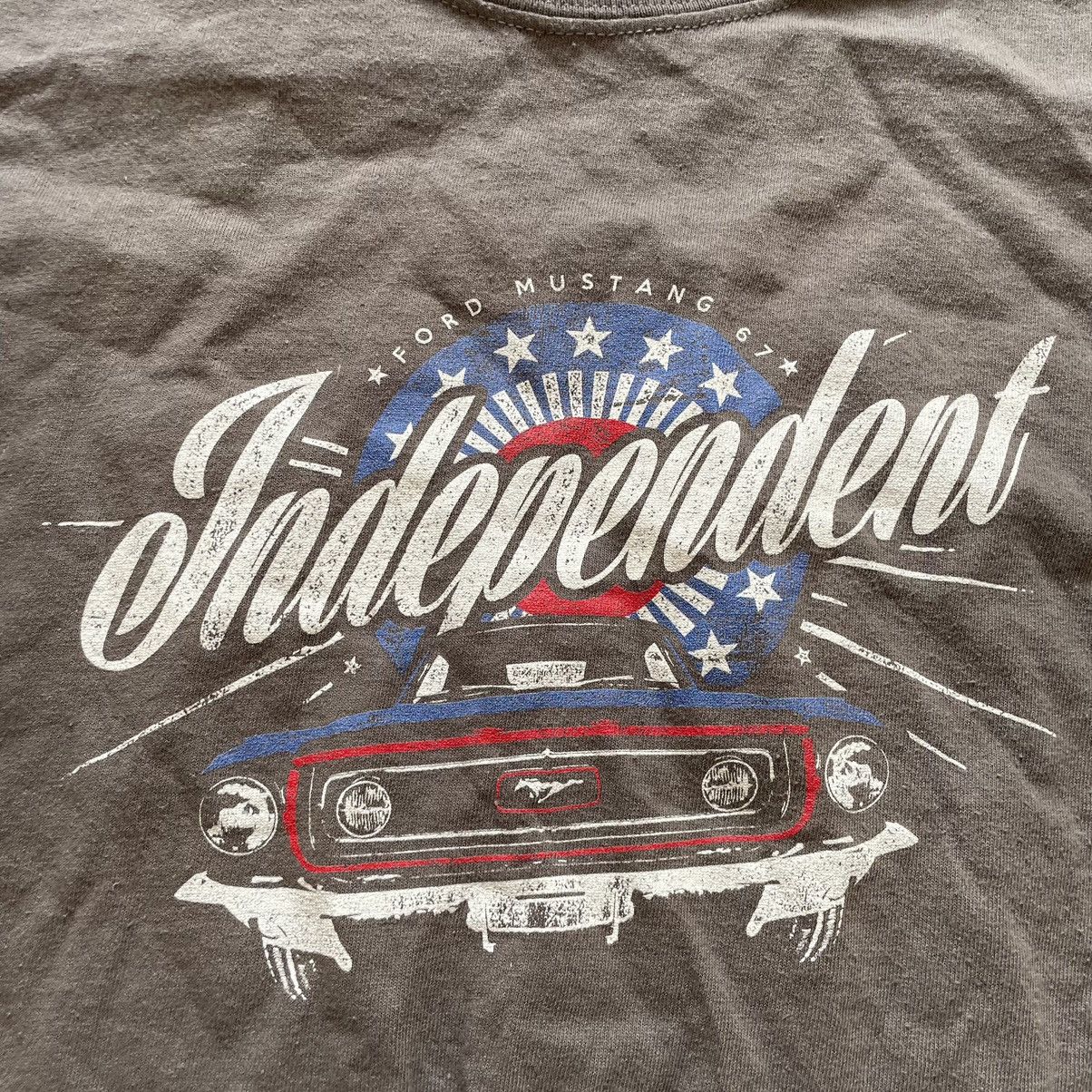Affliction × Independent Truck Co. INDEPENDENT brown tee shirt FORD MUSTANG 67 punk Size US XL / EU 56 / 4 - 2 Thumbnail