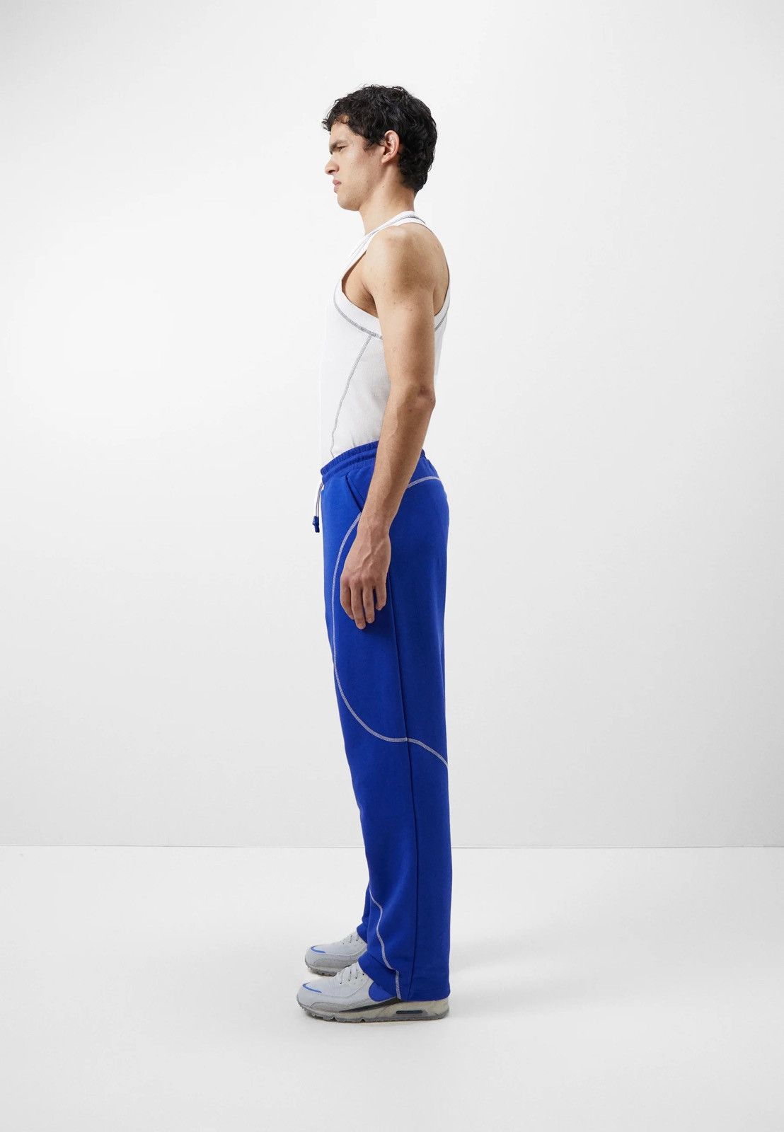 Saul Nash !DS! SS23 Saul Nash White Overlock Stitch Tank Top Size US M / EU 48-50 / 2 - 4 Thumbnail