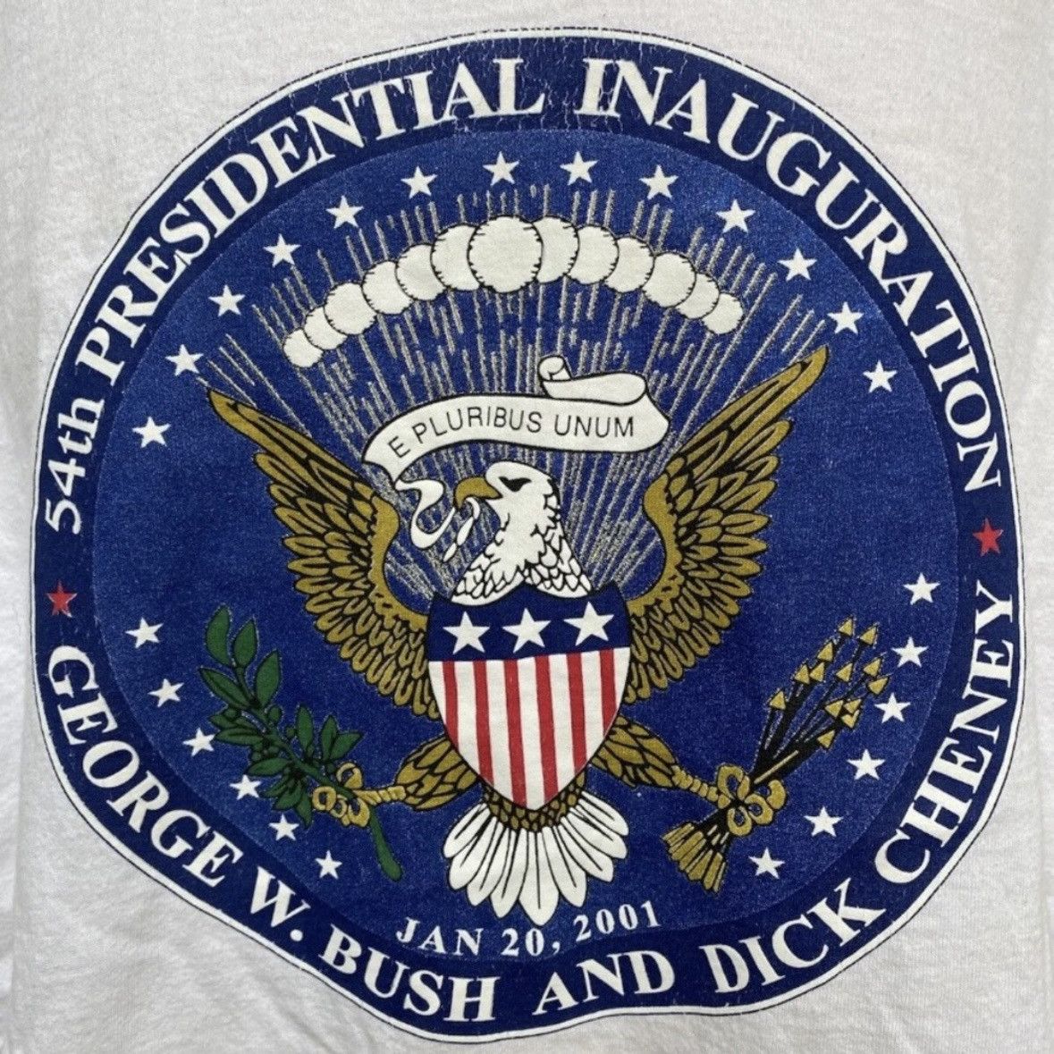 Delta 2001 GEORGE W BUSH 54th PRESIDENTIAL INAUGURATION TSHIRT XXL Size US XXL / EU 58 / 5 - 2 Thumbnail