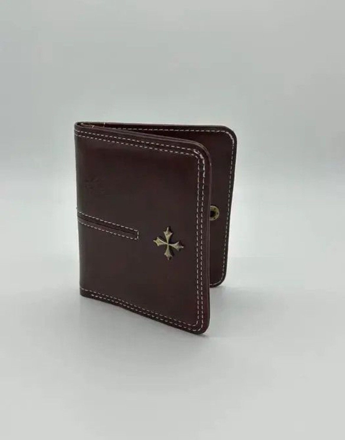 Japanese Brand × Vintage Y2K Leather Cross Wallet (burgundy) Size ONE SIZE - 3 Thumbnail