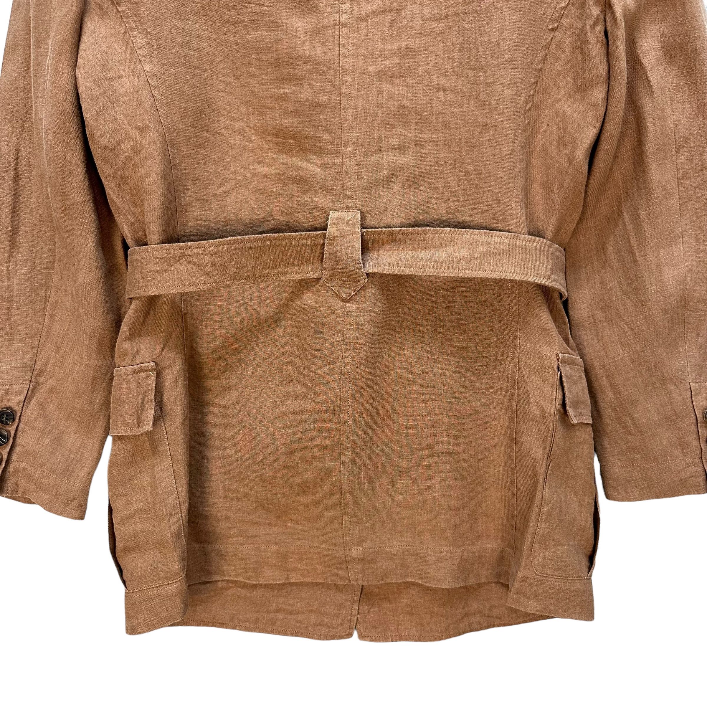 BIGI BIGI Made in Japan Belted Jacket Linen Skirt Suits #A24-0556 Size S / US 4 / IT 40 - 13 Thumbnail
