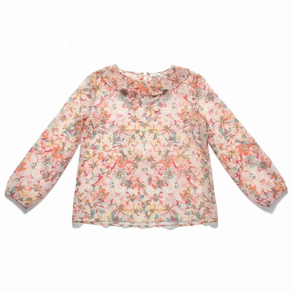 Other Womens Lauren Conrad Long Sleeve Floral Blouse w/ Slip - 2X Size XXL / US 16-18 / IT 52-54 - 5 Thumbnail