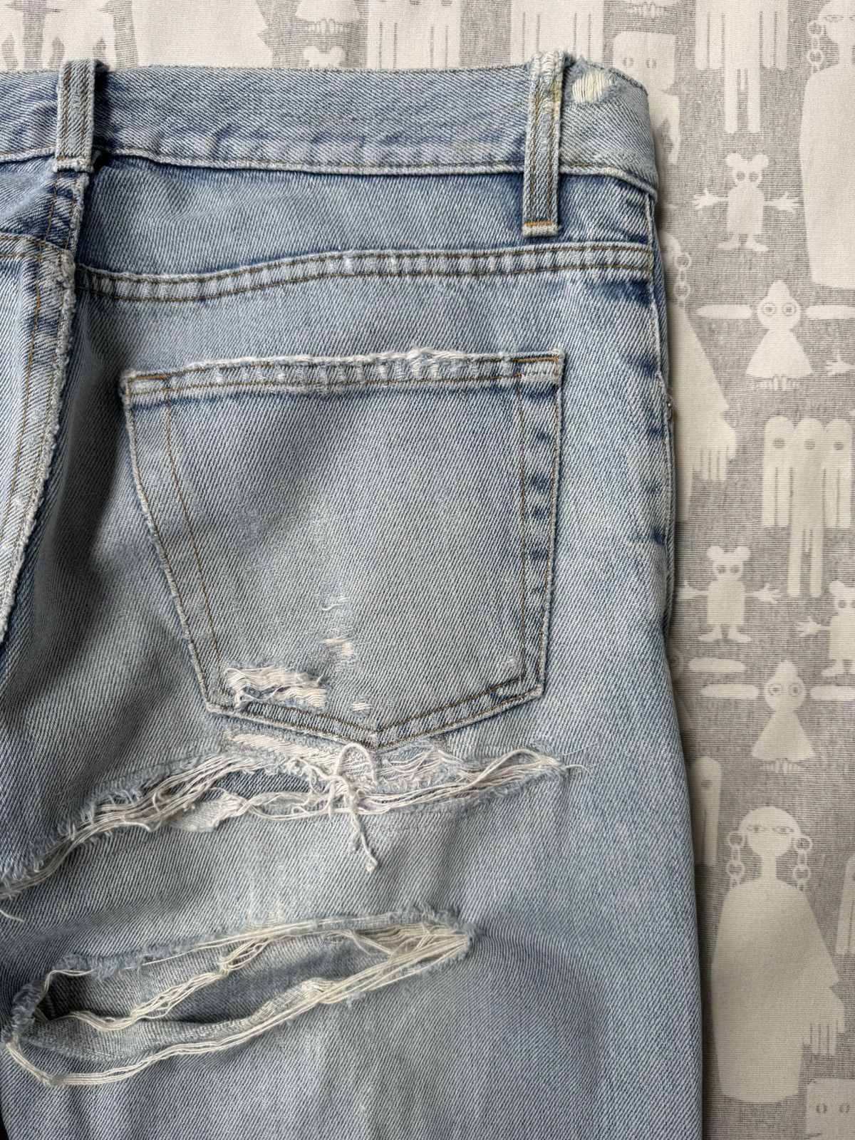 Helmut Lang Helmut Lang 1999 Thrashed Sanded Boot Cut Denim Jeans Size US 32 / EU 48 - 9 Thumbnail