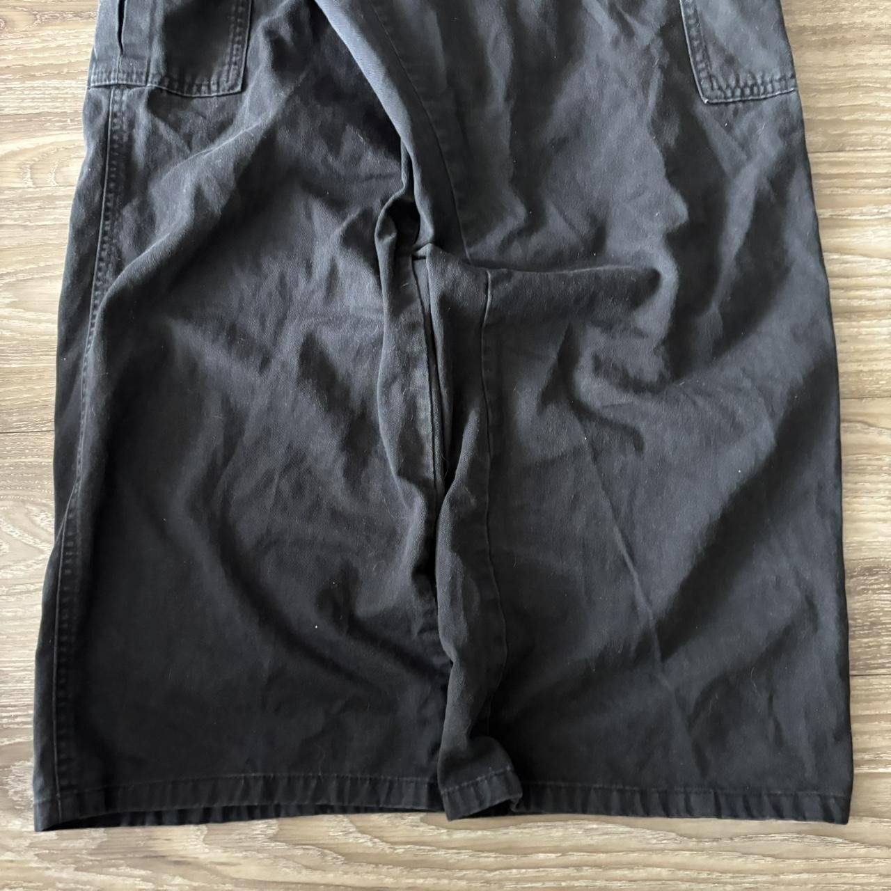 Vintage Crazy Vintage Y2K/2000s Baggy Black Skater Style Cargo Pants! 35x29 Size US 35 - 6 Thumbnail