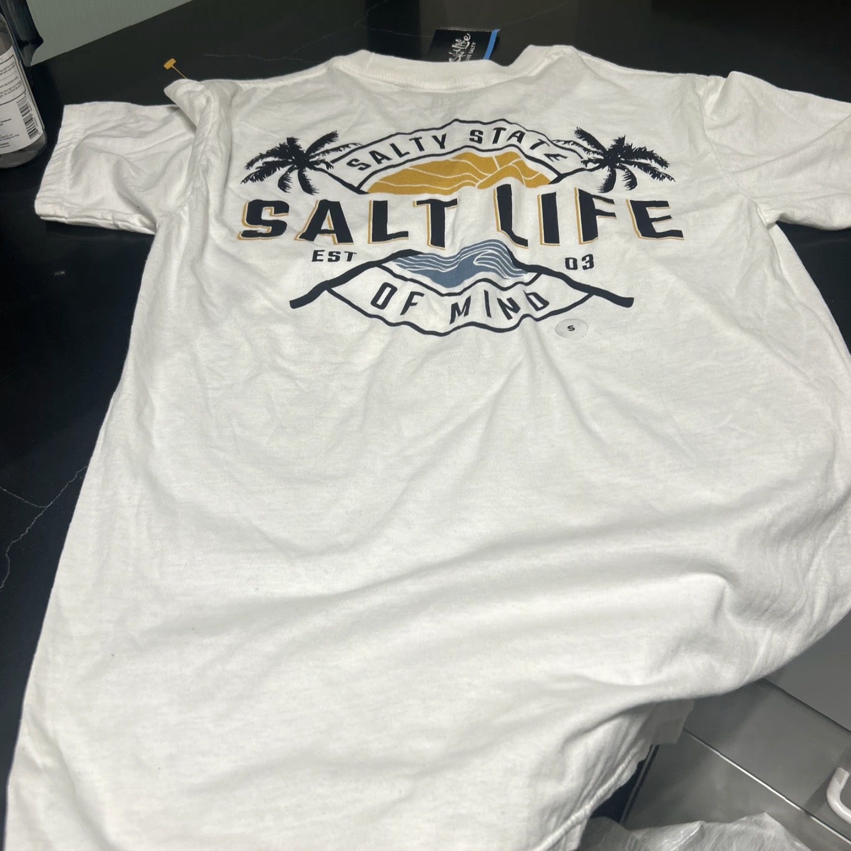 Vintage Salt Life Shirt Unisex Adults Short Sleeve White S NWT Salty State of Mind Floral Crew Neck 100% cotton Size S / US 4 / IT 40 - 7 Thumbnail