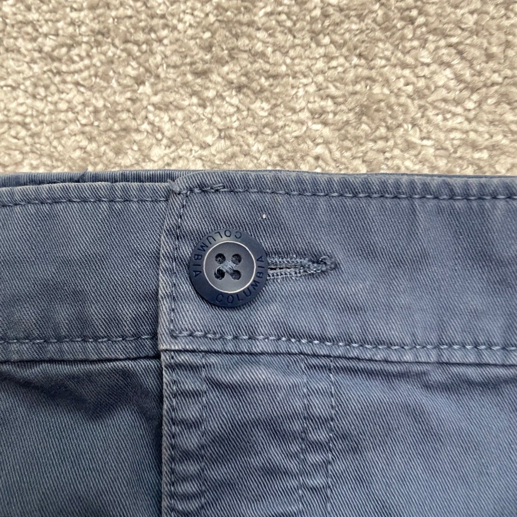 Vintage Columbia ROC Active Fit Pants Mens 40x30 Blue Straight Leg Cotton Outdoor Work Size US 42 / EU 58 - 3 Thumbnail