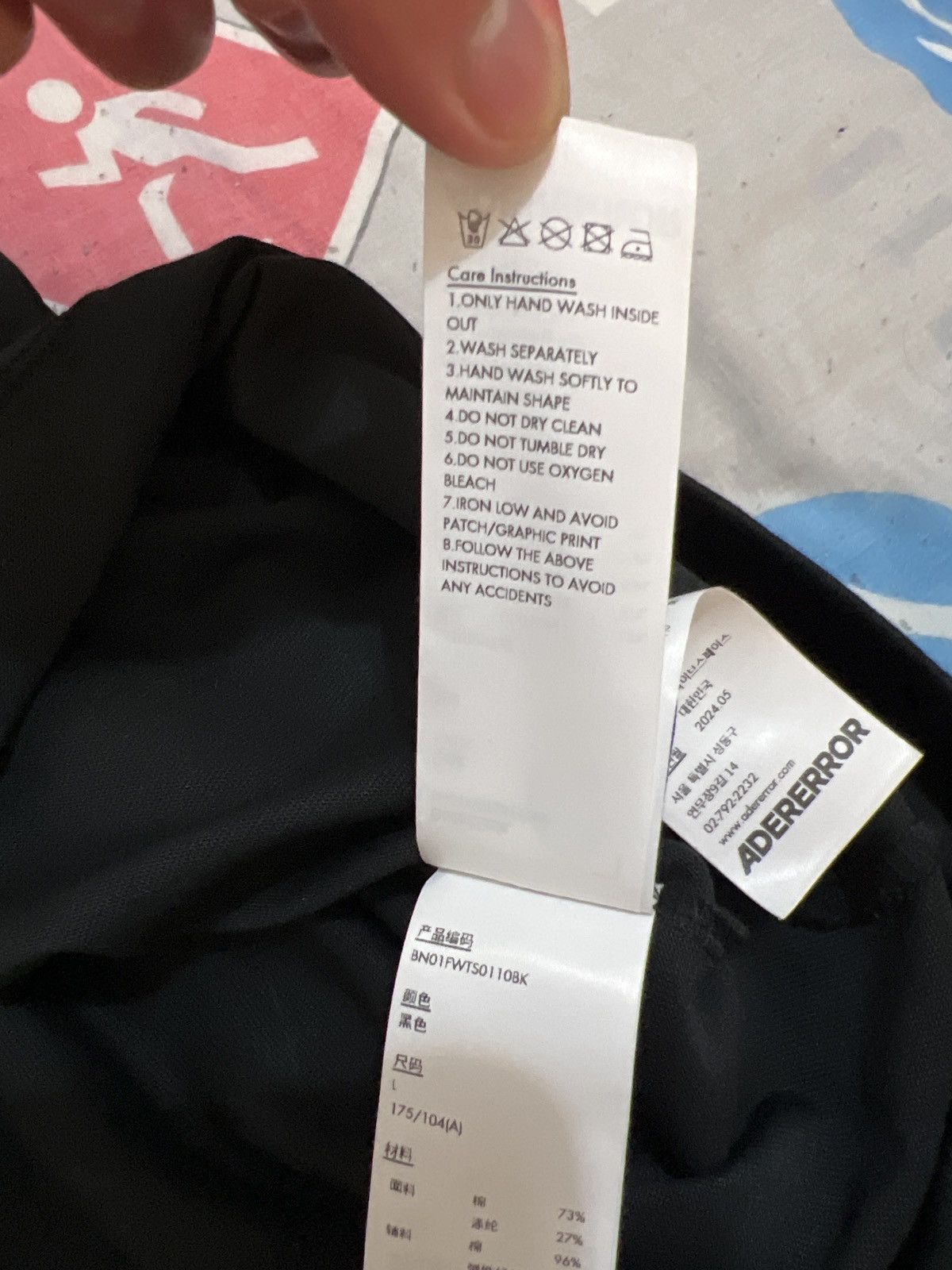 Ader Error Ader Error Flocked Star Logo Tee (Product 49) Size US L / EU 52-54 / 3 - 7 Thumbnail