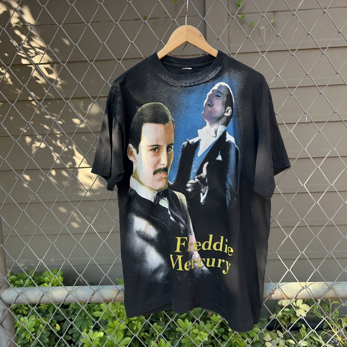 Band Tees Freddie Mercury Queen 90 Bootleg Size US XL / EU 56 / 4 - 9 Thumbnail