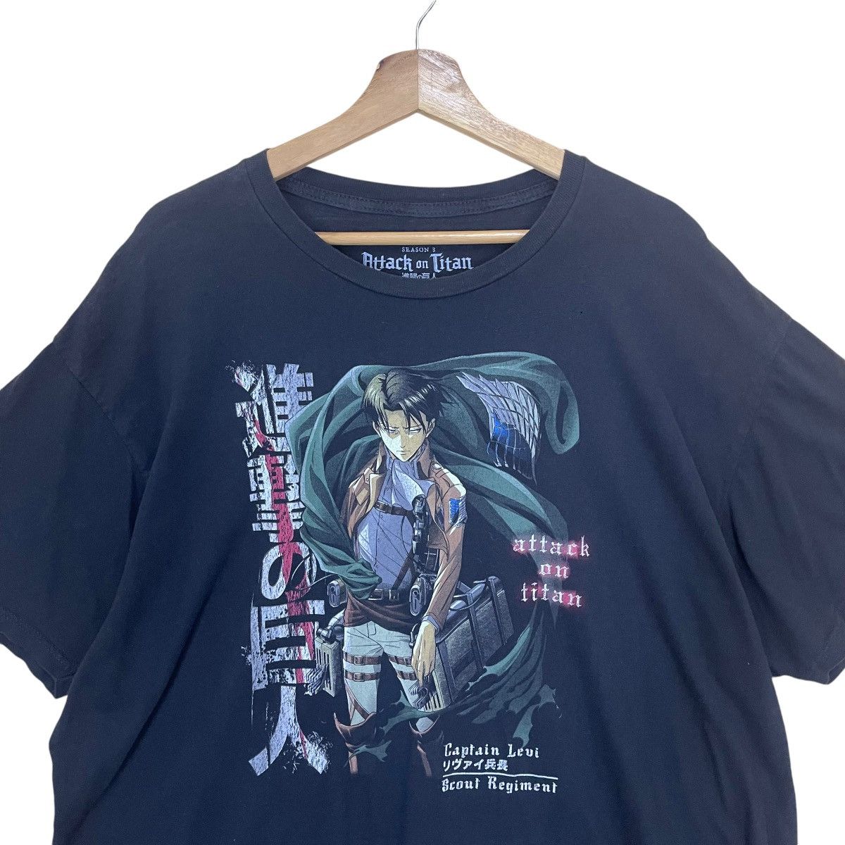 Anime Attack On Titan Big Logo Tee Size US XL / EU 56 / 4 - 3 Thumbnail