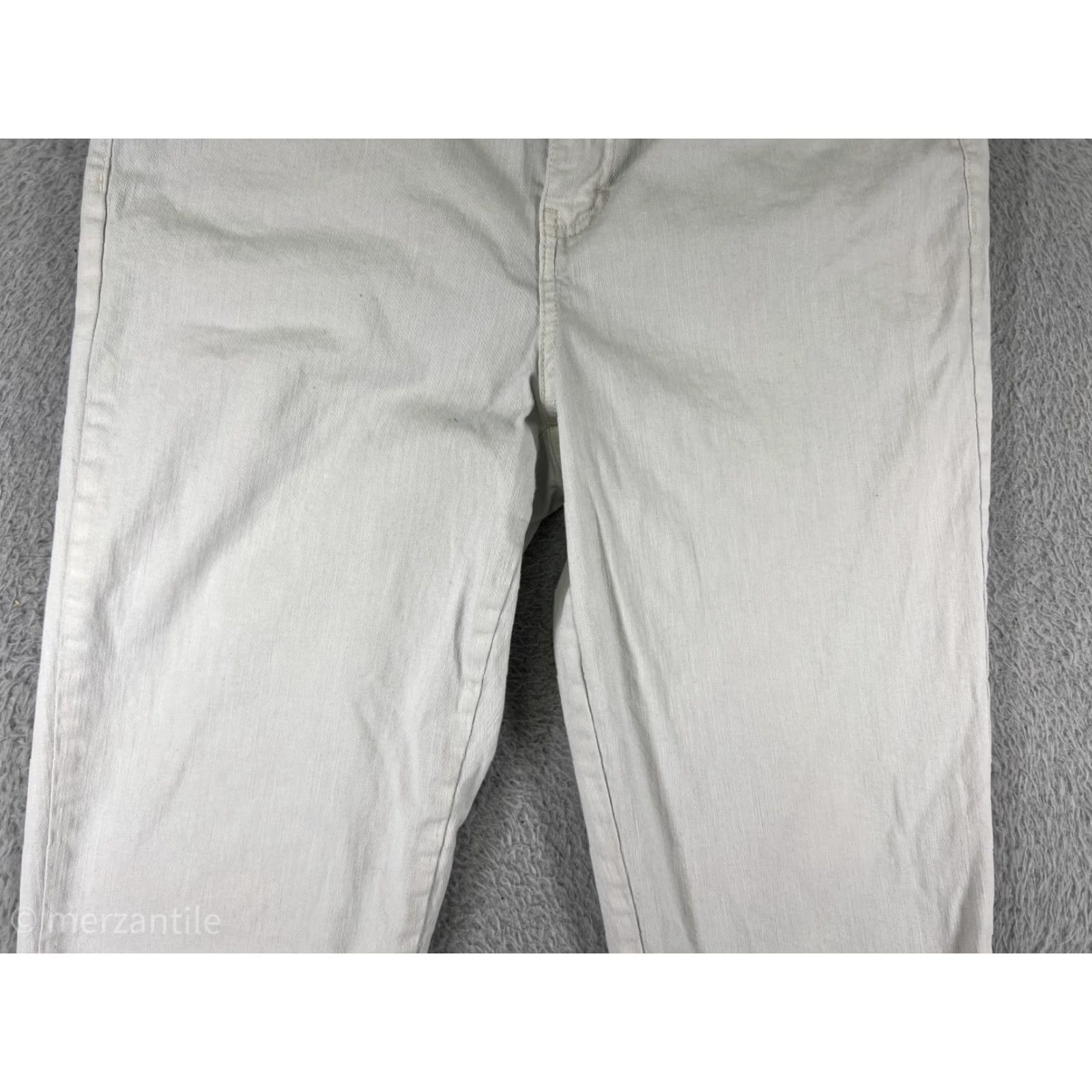 Style & Co Style & Co White Denim Capri Pants Womens 31 Regular Cotton Blend Stretch Pockets Floral 21.5in Inseam 31 Waist Casual Workwear Womens Size 24" / US 00 / IT 34 - 7 Thumbnail