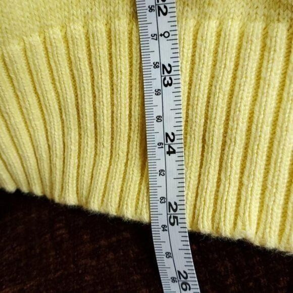 Vintage Winona Knits Sz. M Yellow w/ Accent Stripe Long Sleeve Sweat Size M / US 6-8 / IT 42-44 - 6 Thumbnail