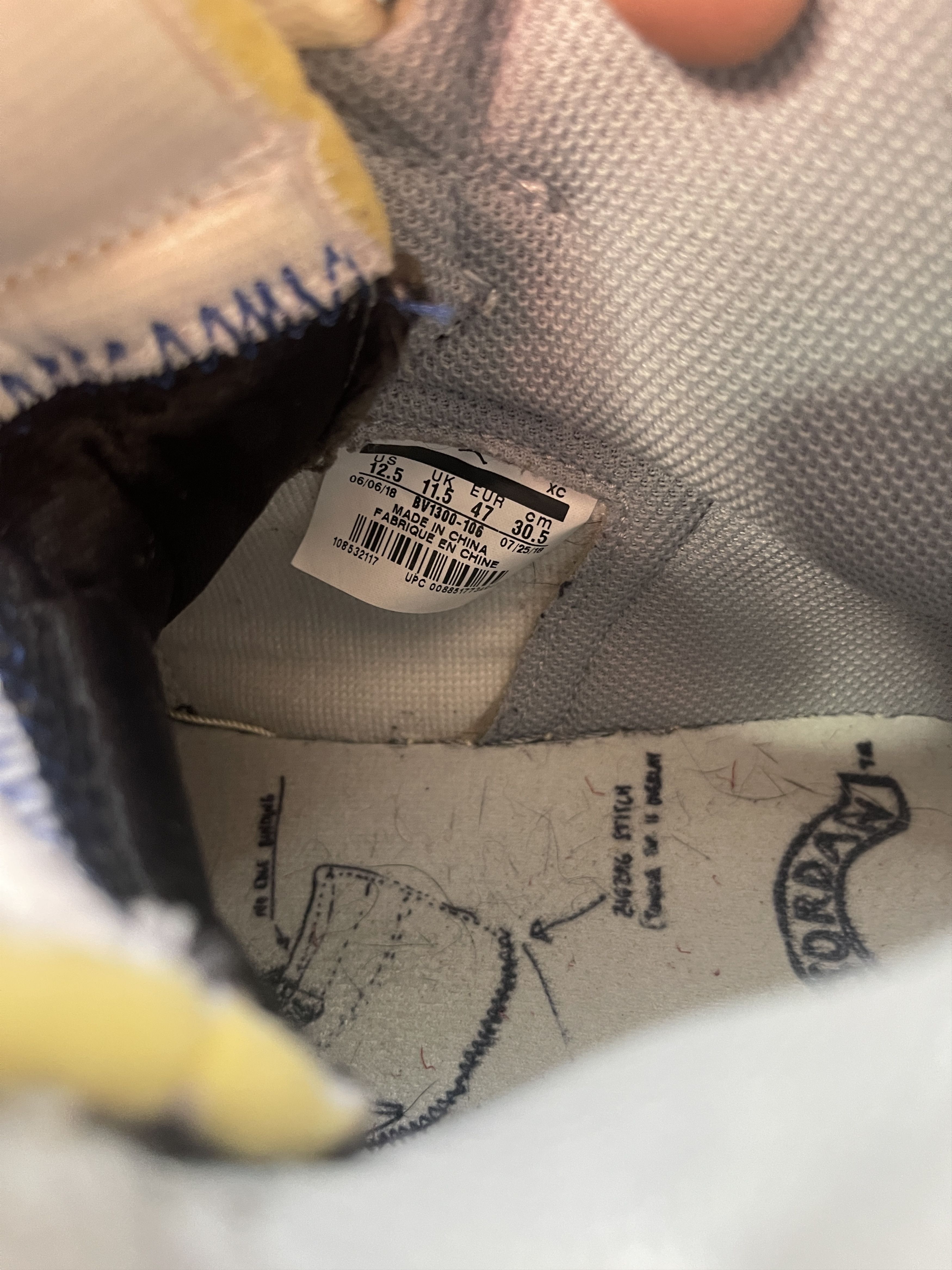 Jordan Brand × Union LA Jordan 1 Retro High Union Black Toe Size 12.5 Size US 12.5 / EU 45-46 - 13 Thumbnail