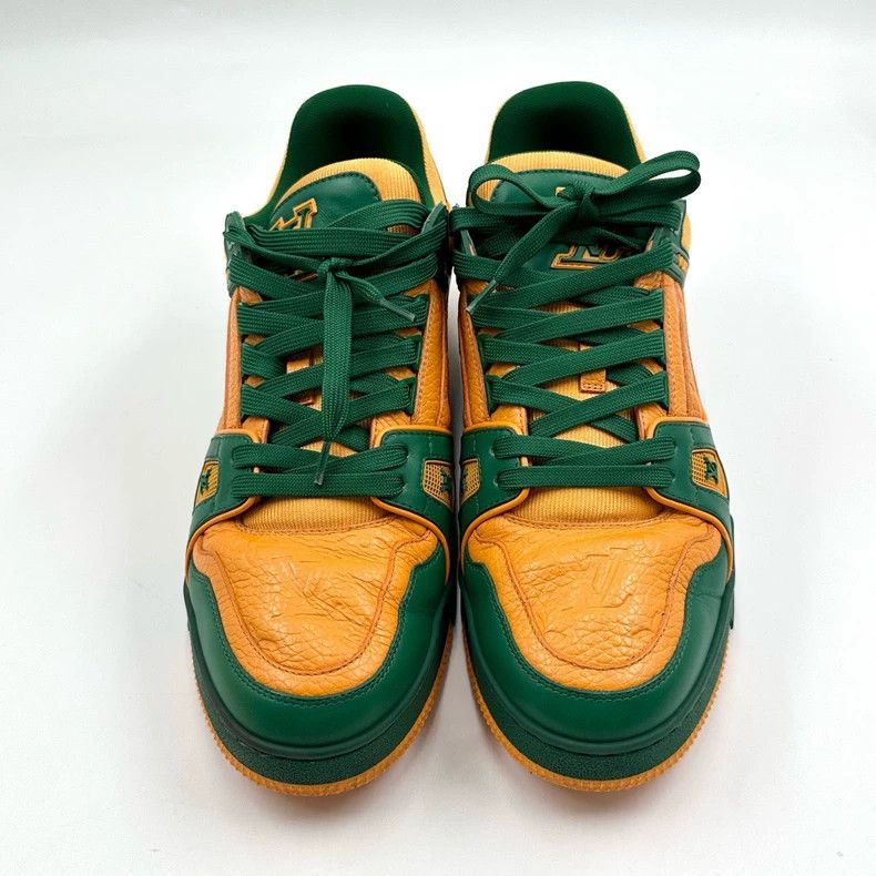 Louis Vuitton Louis Vuitton Trainer Brazilian yellow and green embossed Size US 9.5 / EU 42-43 - 2 Thumbnail