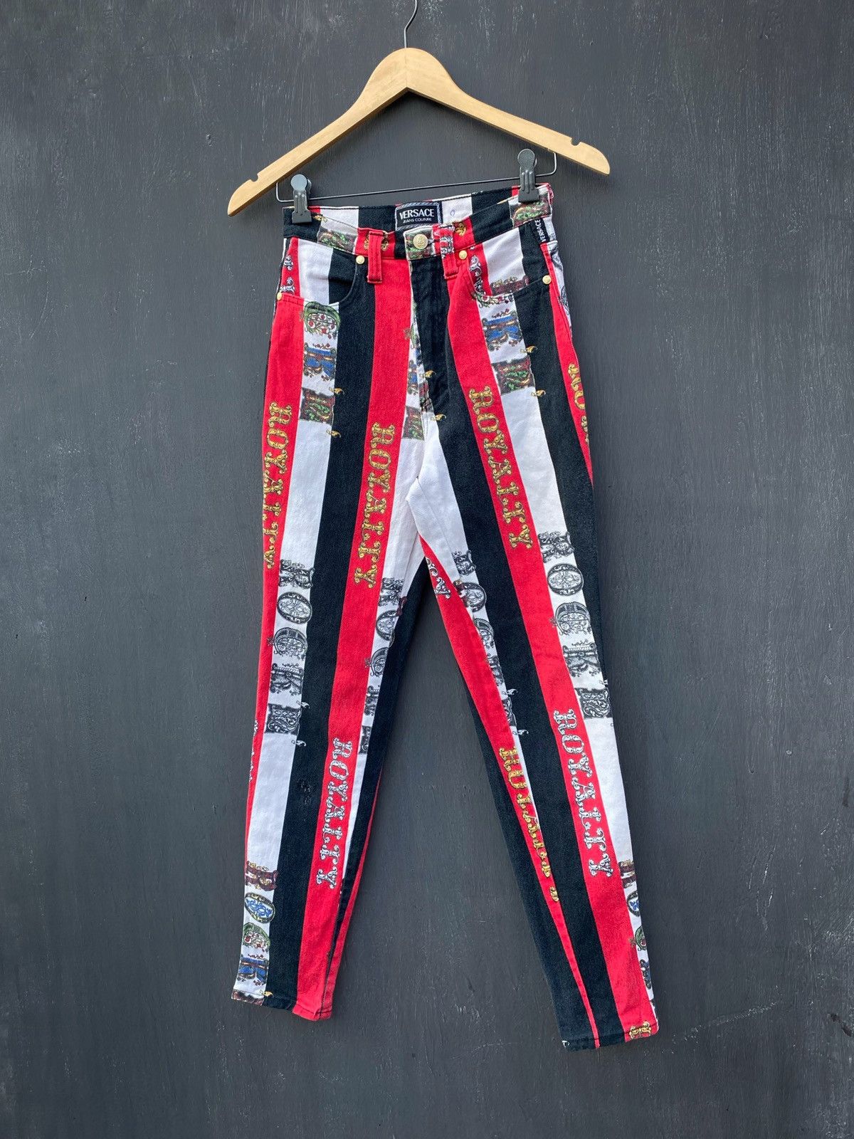 Versace Versace 90s Vintage Rock Royalty pants size 29 made in italy Size 29" - 1 Thumbnail