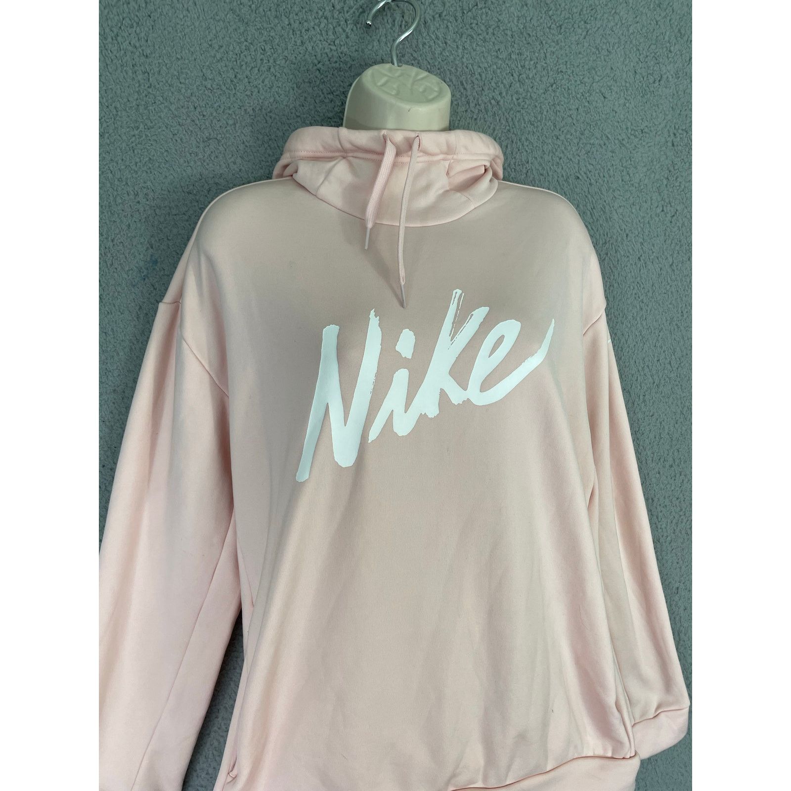 Nike Nike Funnel Neck Hoodie Pink Women's Small Pullover Size S / US 4 / IT 40 - 2 Thumbnail