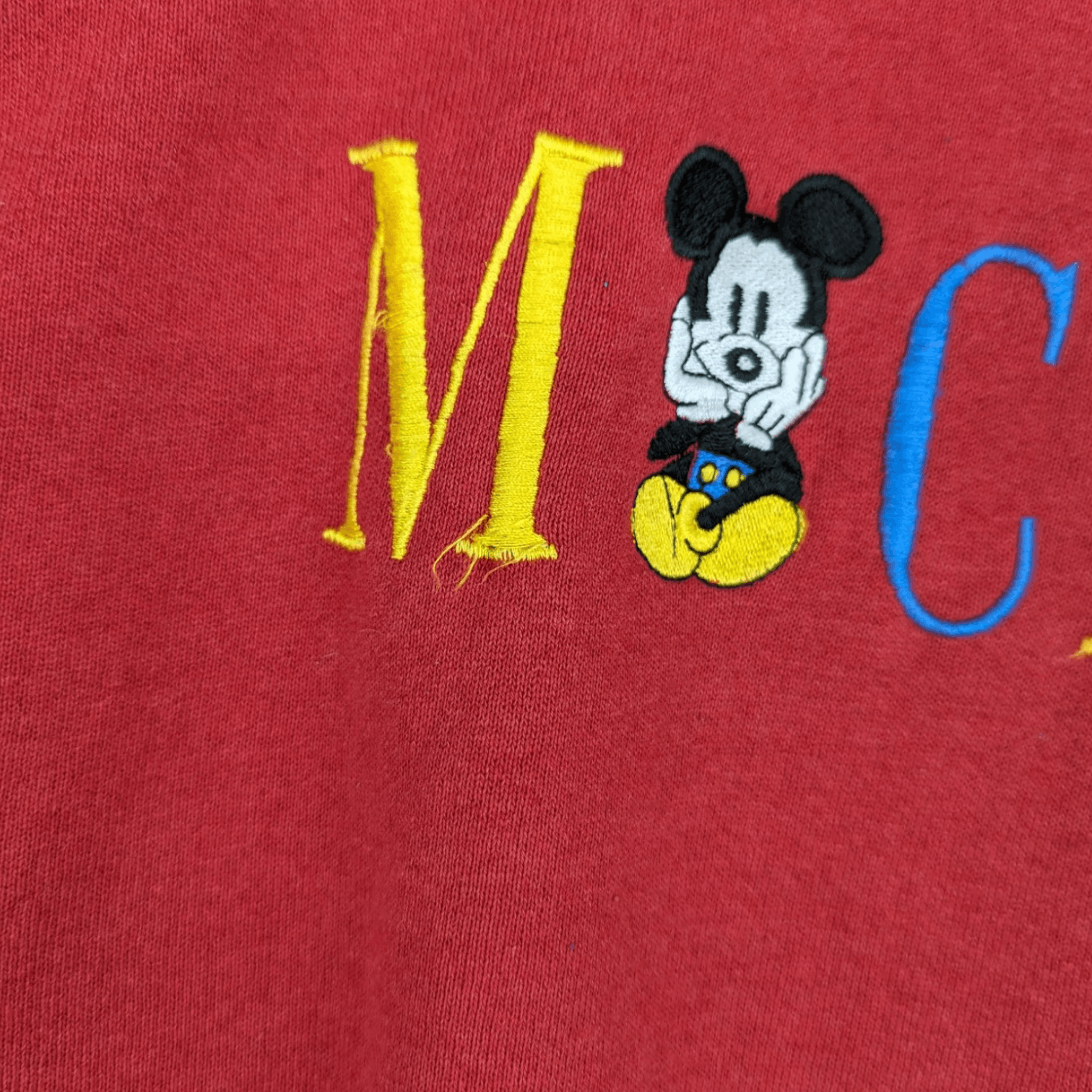 Disney Vintage 90's DISNEY Mickey Mouse Spell Out Hoodie Size US L / EU 52-54 / 3 - 10 Thumbnail