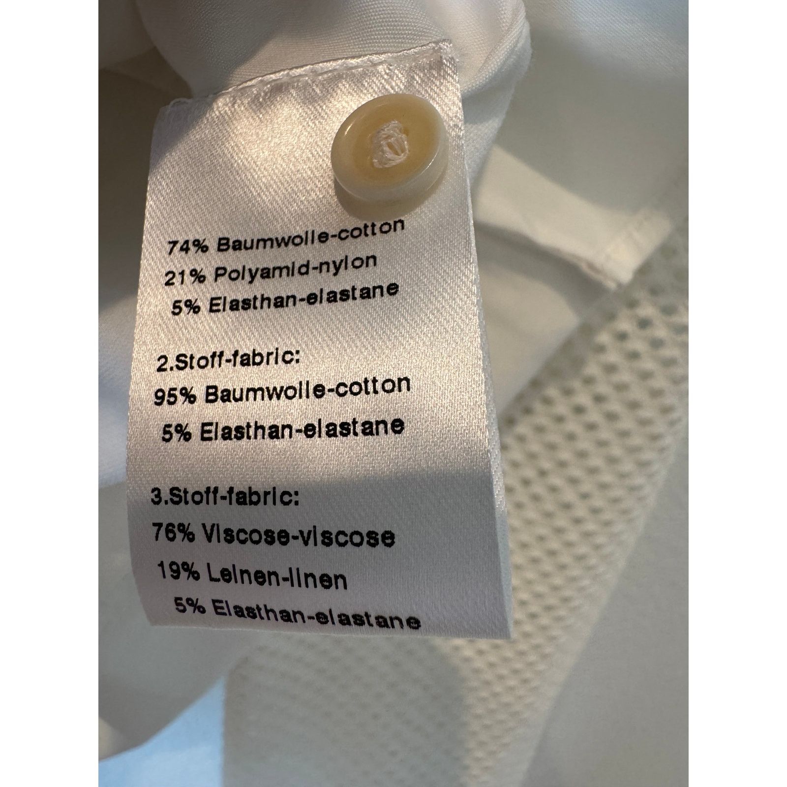Akris Akris Punto White V-Neck Mesh Sleeve Button-Up Blouse Size L / US 10 / IT 46 - 7 Thumbnail