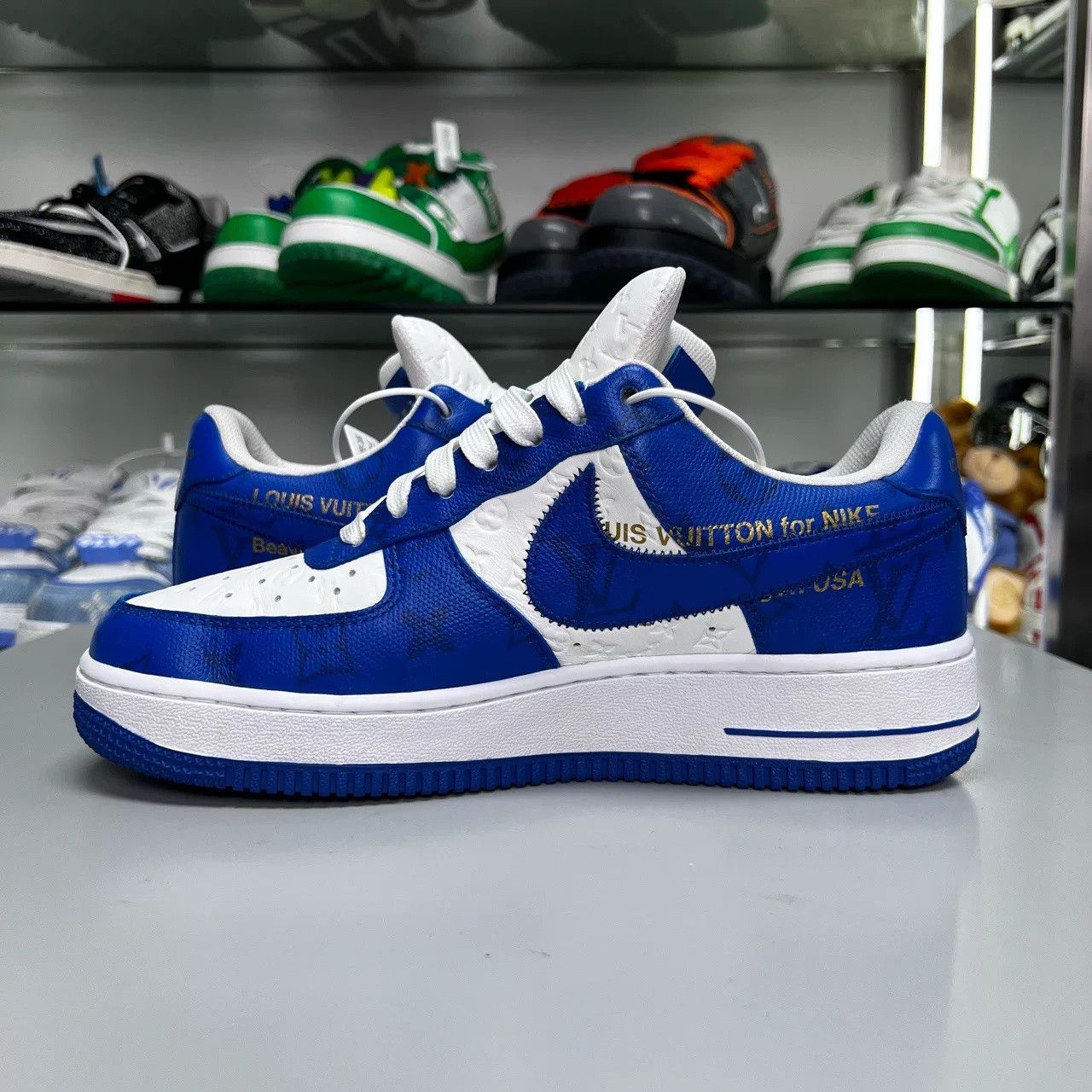 Louis Vuitton AF1 Louis Vuitton White Blue Size US 6.5 / EU 39-40 - 4 Thumbnail