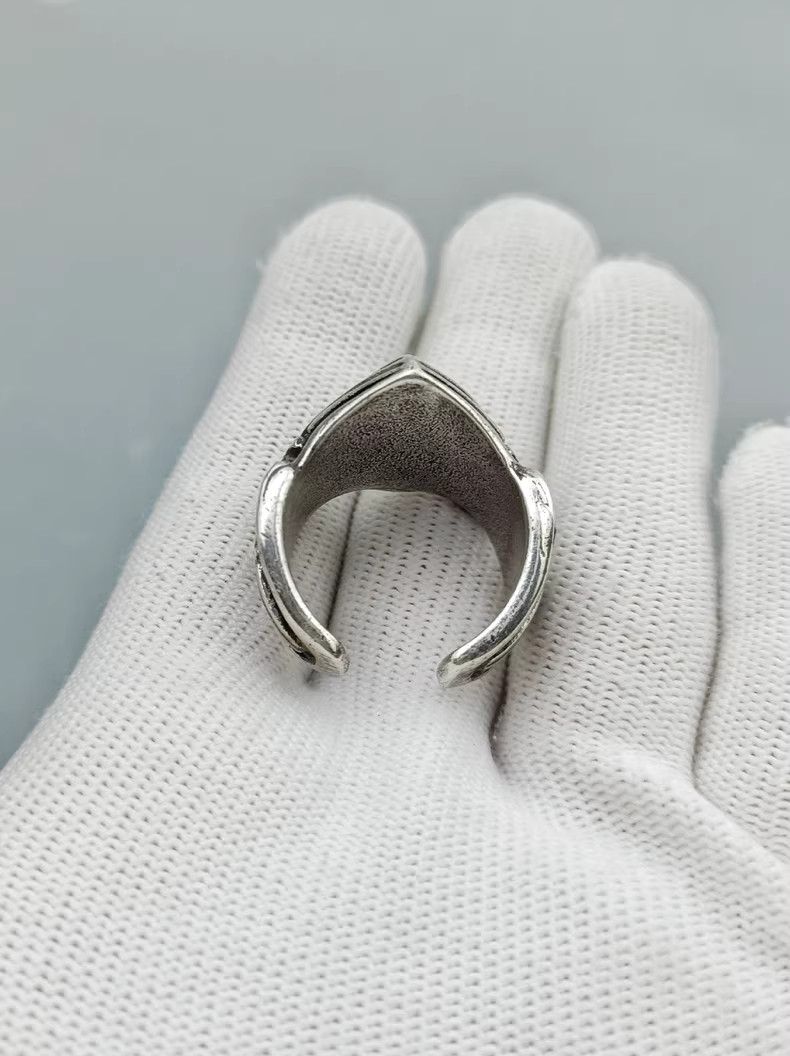 VIBE Chrome Cross Silver Ring Vintage Rings🔥🔥🔥 Size ONE SIZE - 3 Thumbnail