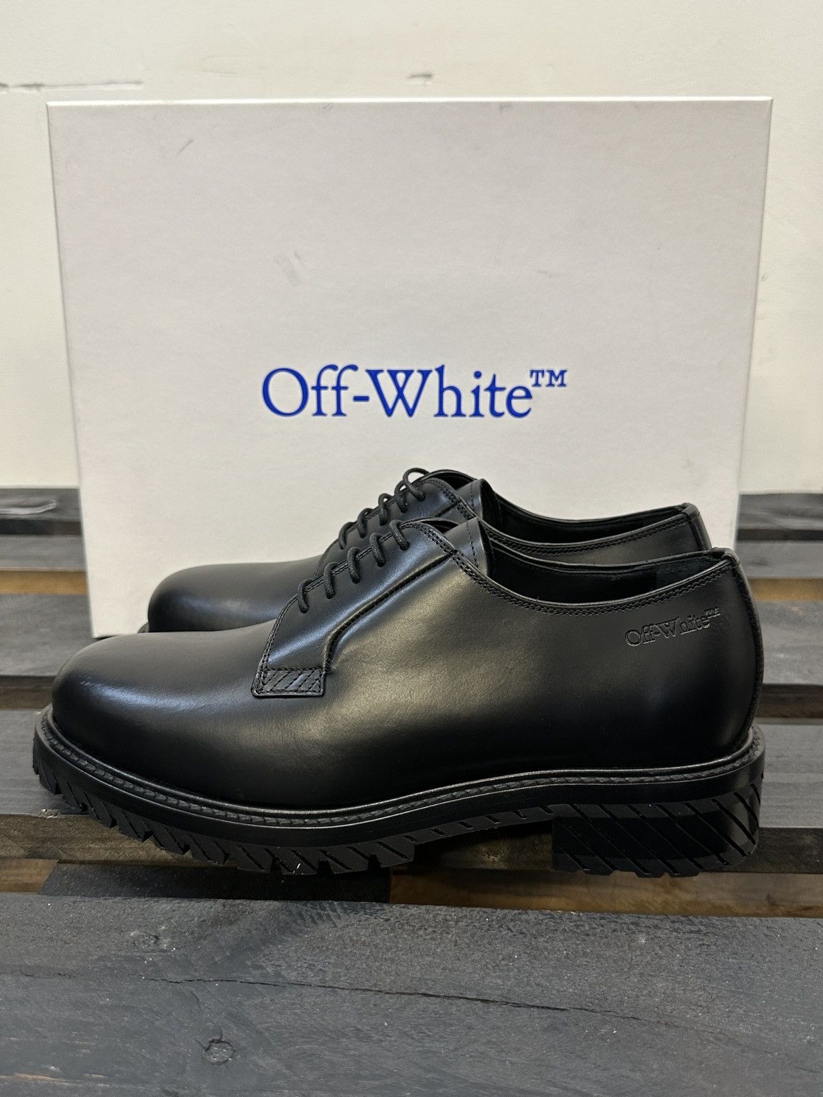 Off-White Military Derby. Sz 45 Size US 12 / EU 45 - 3 Thumbnail
