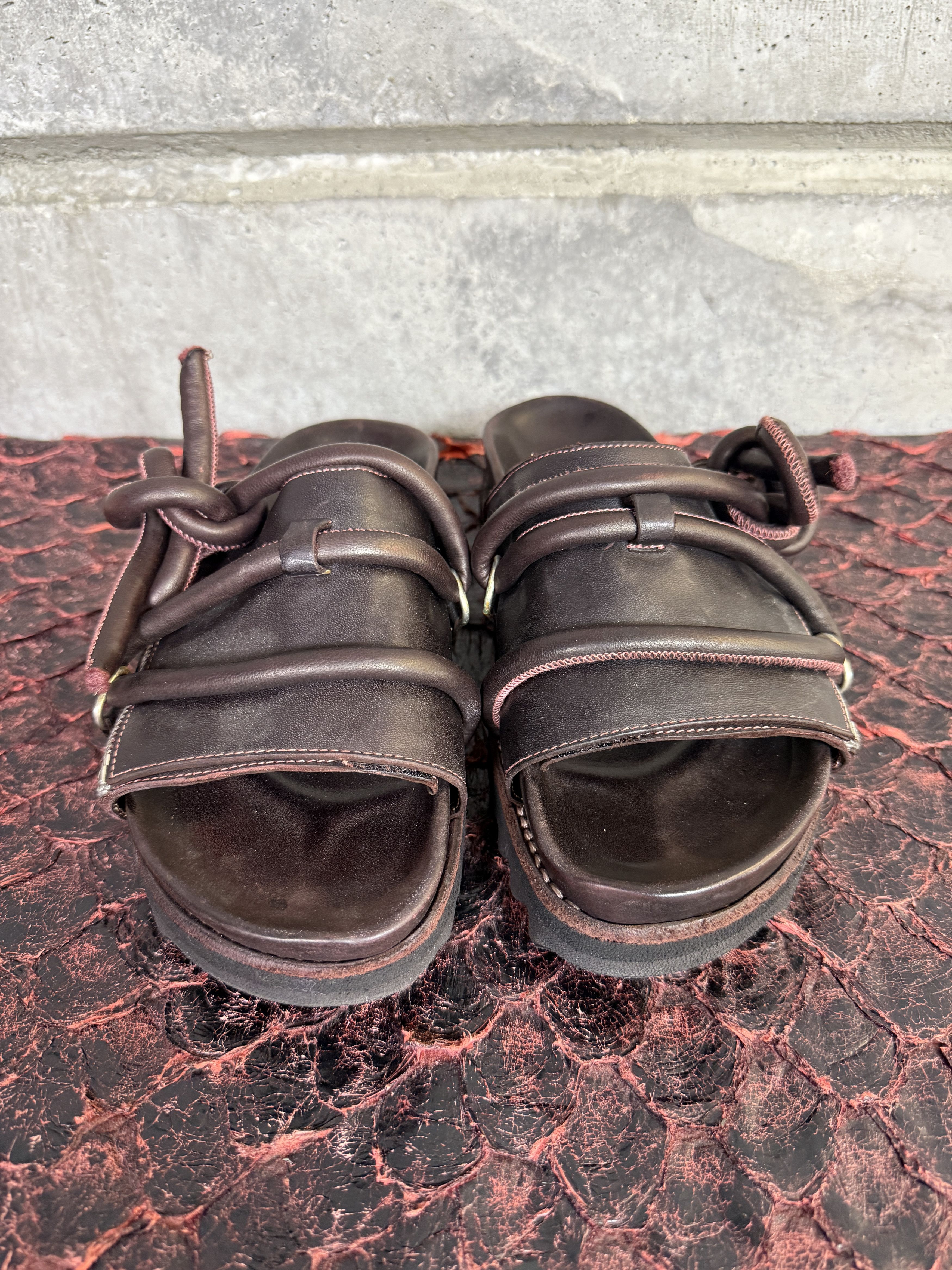 Guidi Guidi BRK09 Lace-Up zip Leather Sandals Size US 7 / IT 37 - 2 Thumbnail