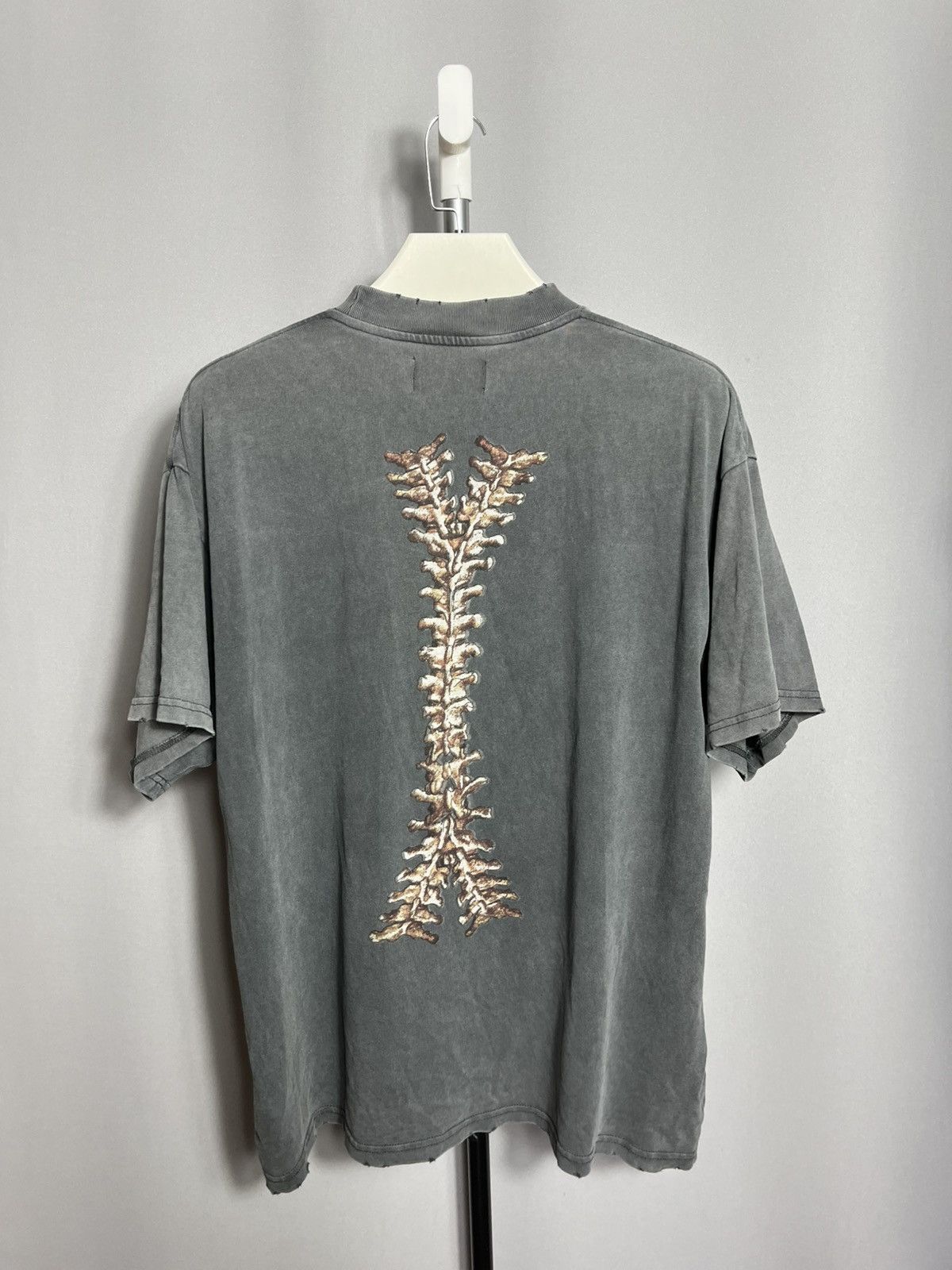 Represent Clo. Represent Bones Vintage Grey Tee Skeleton Graphic Mens Size US M / EU 48-50 / 2 - 9 Thumbnail