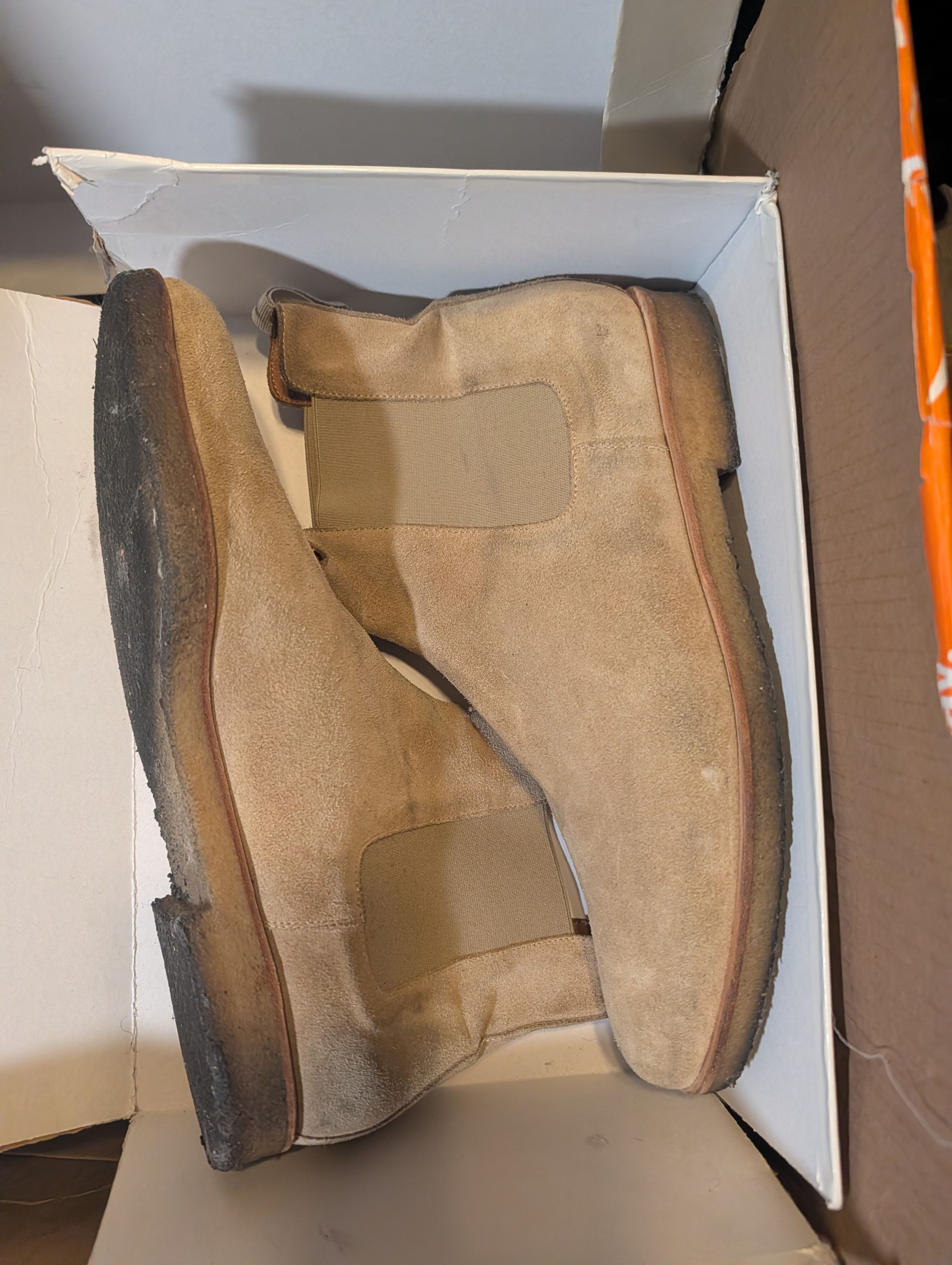 Common Projects Common Projects Chelsea Boots | Sand Suede | Well-Maintained Size US 13 / EU 46 - 2 Thumbnail